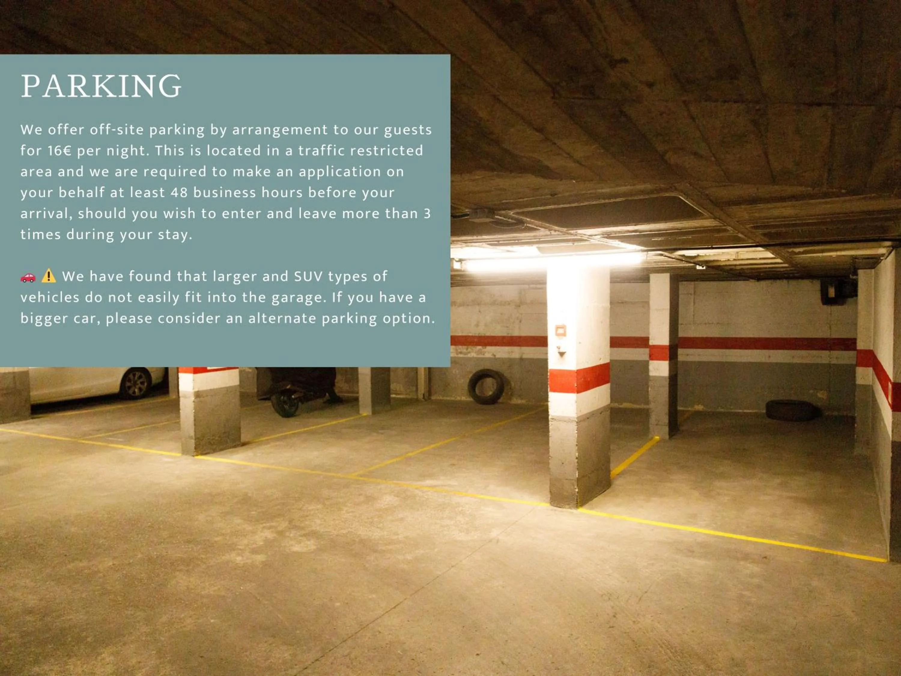 Parking in La Comuna by Bon Dia Residences