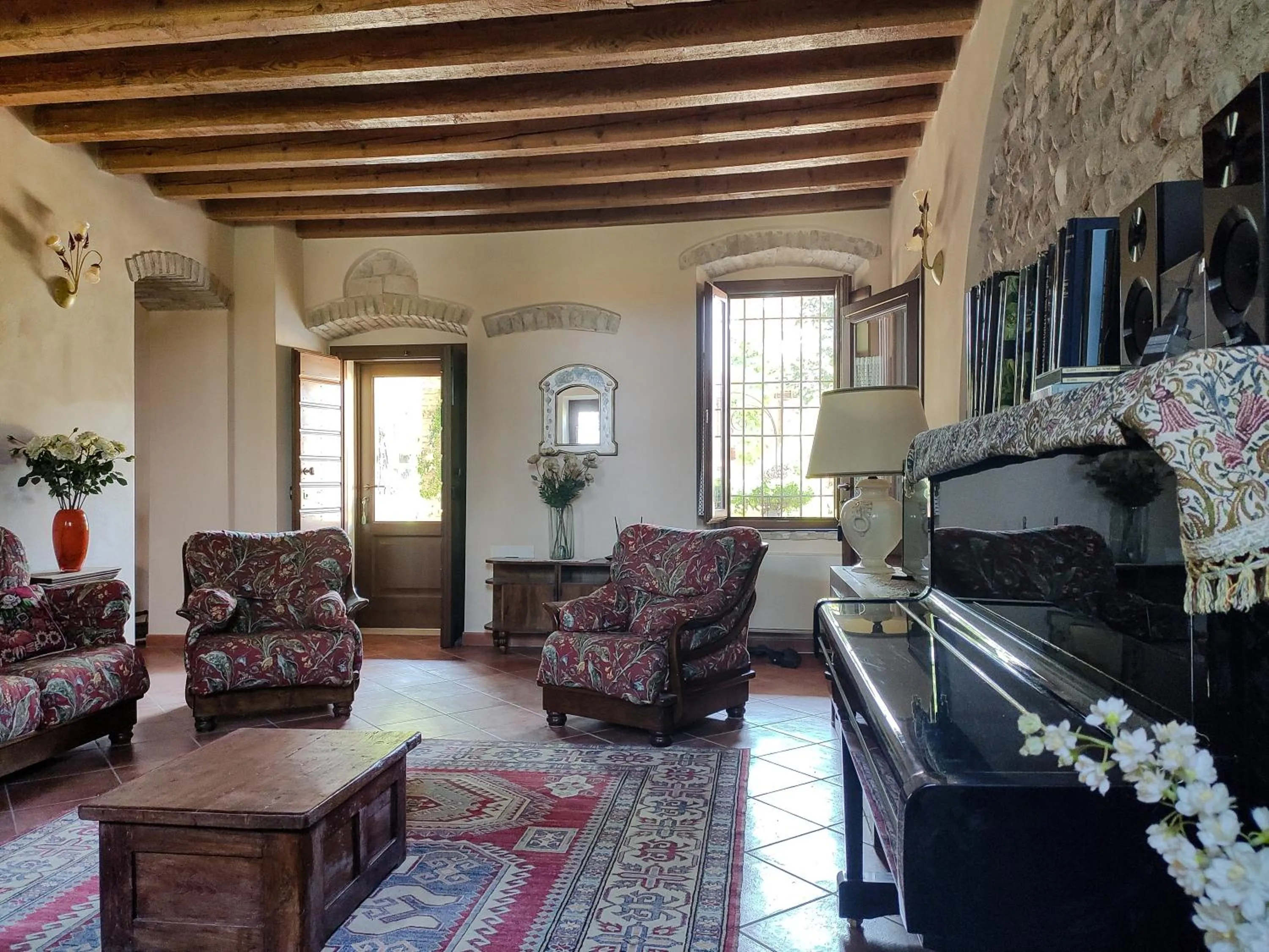 Communal lounge/ TV room in B&B Santa Cristina