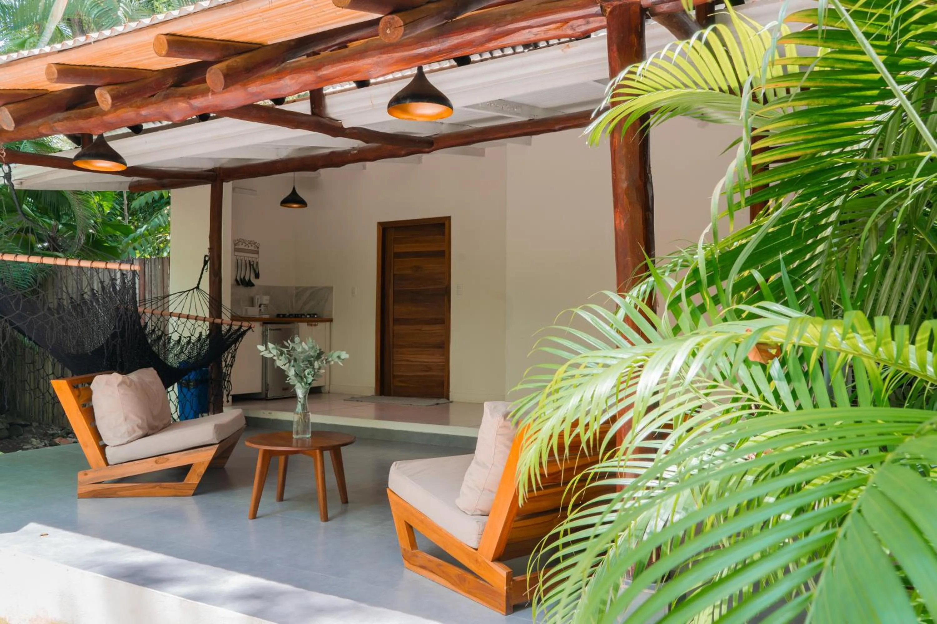 Patio in Banana Beach Bungalows