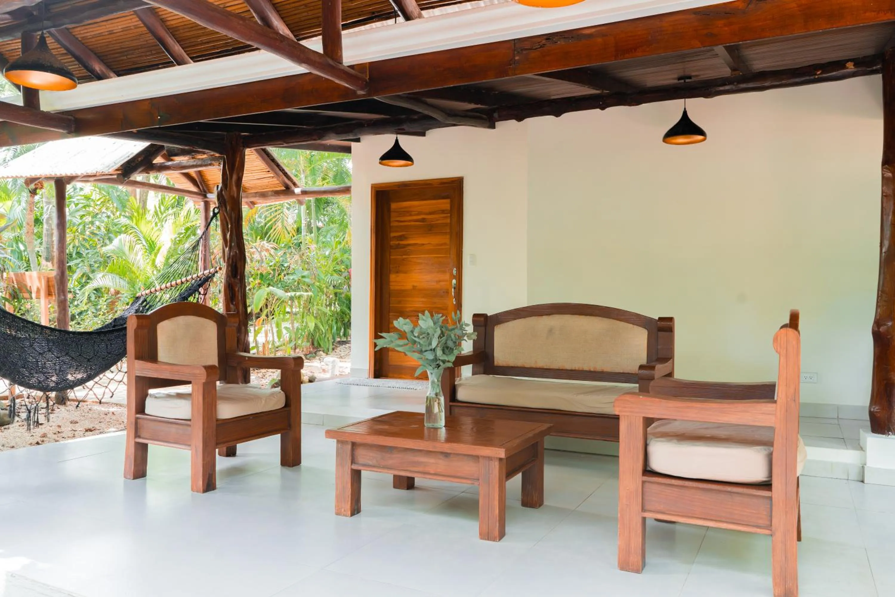 Patio in Banana Beach Bungalows