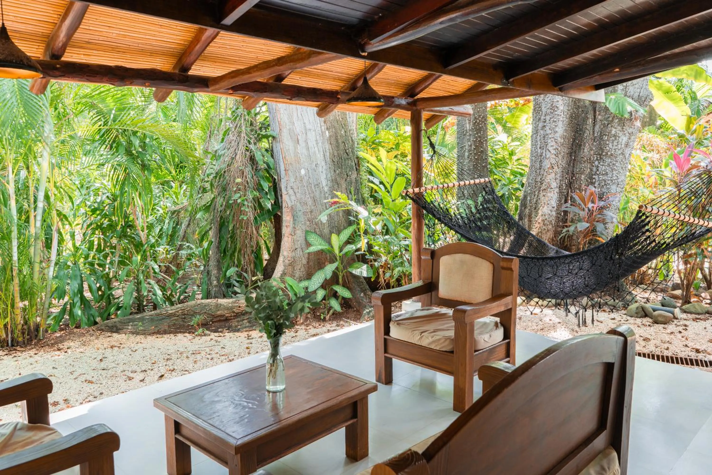Garden view in Banana Beach Bungalows