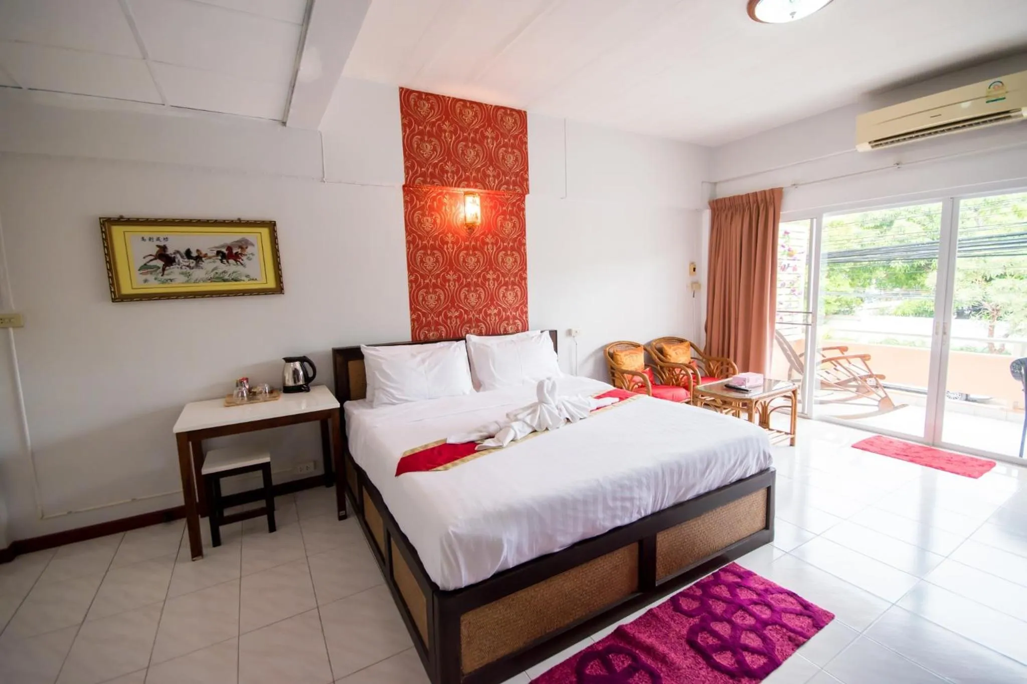 Coffee/tea facilities, Bed in Maria Room HuaHin