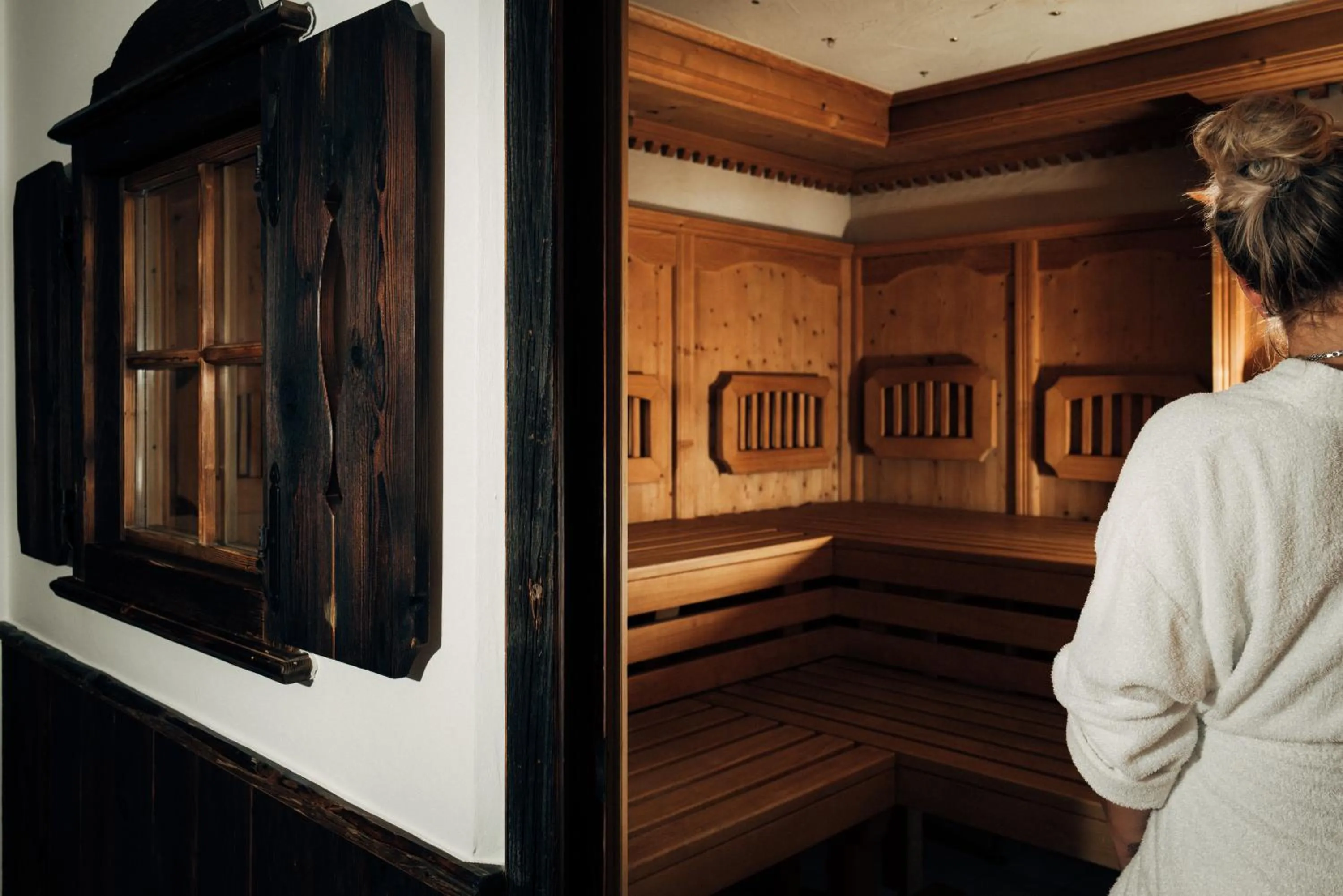 Sauna in B&B Hotel Die Barbara