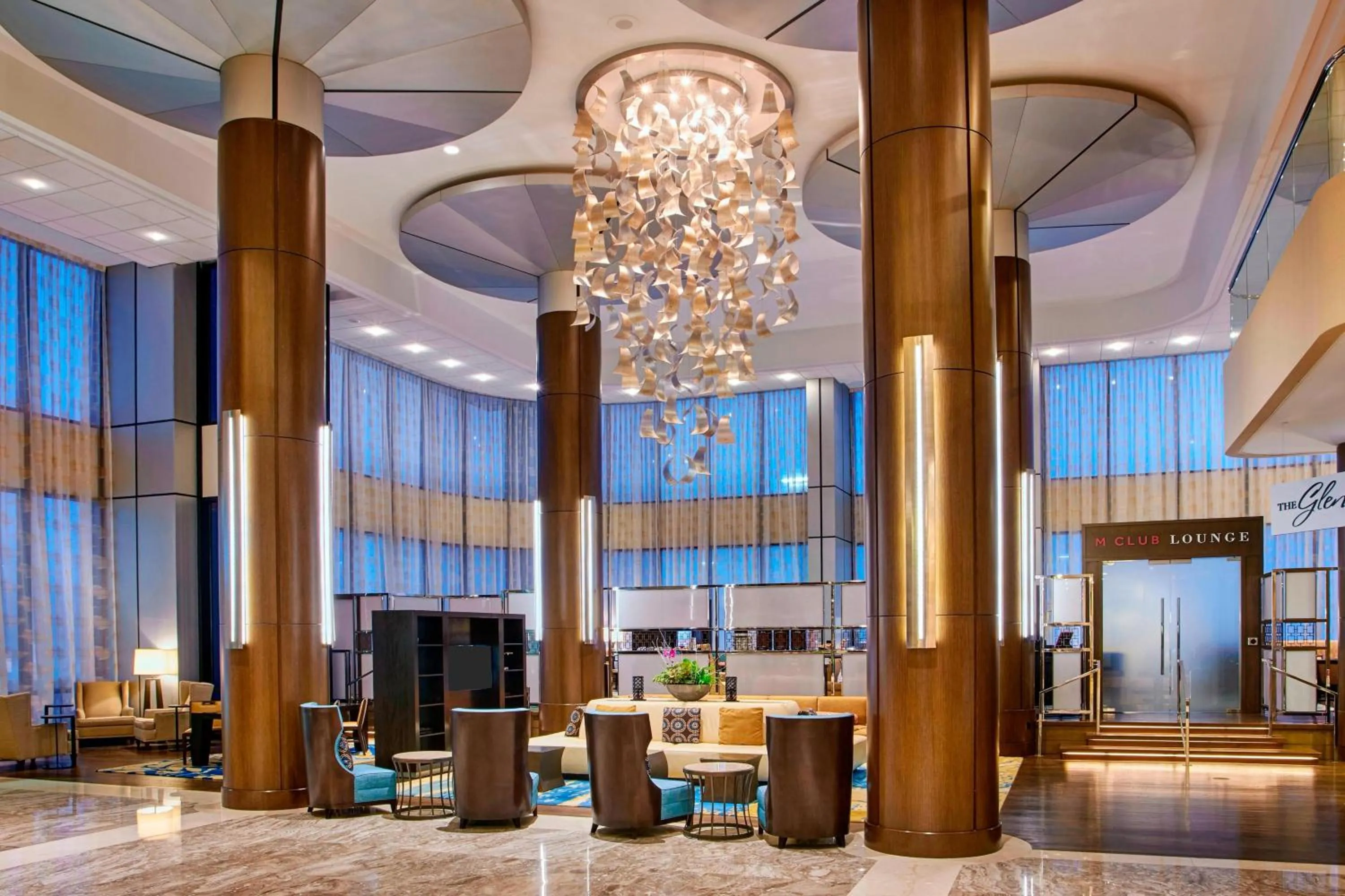 Lobby or reception in Teaneck Marriott at Glenpointe