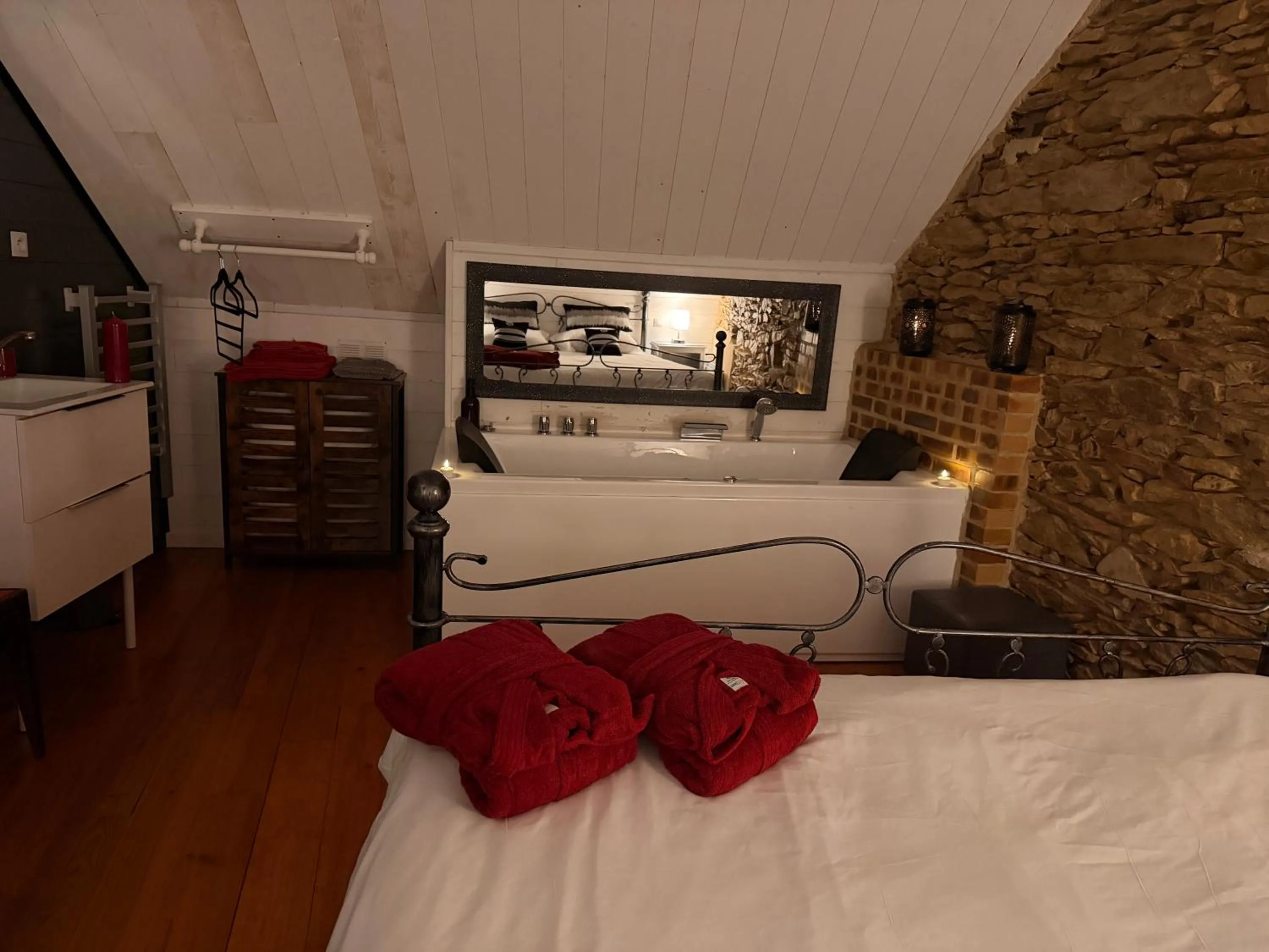 Bed in Les gîtes du petit Marcel
