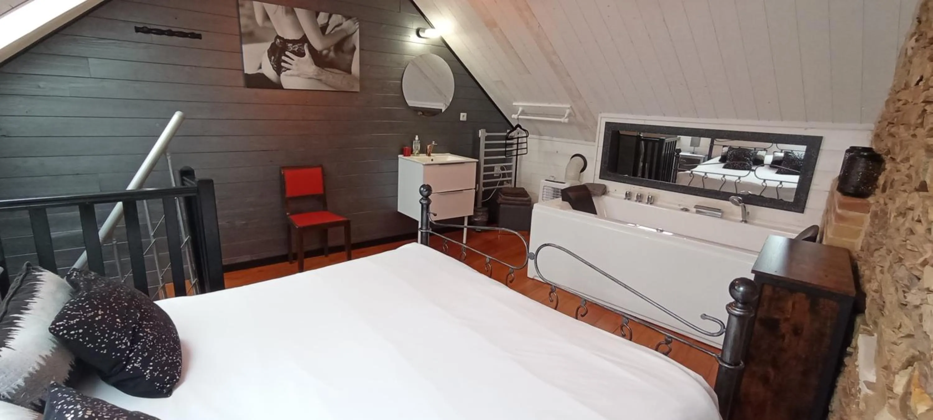 Bed in Les gîtes du petit Marcel
