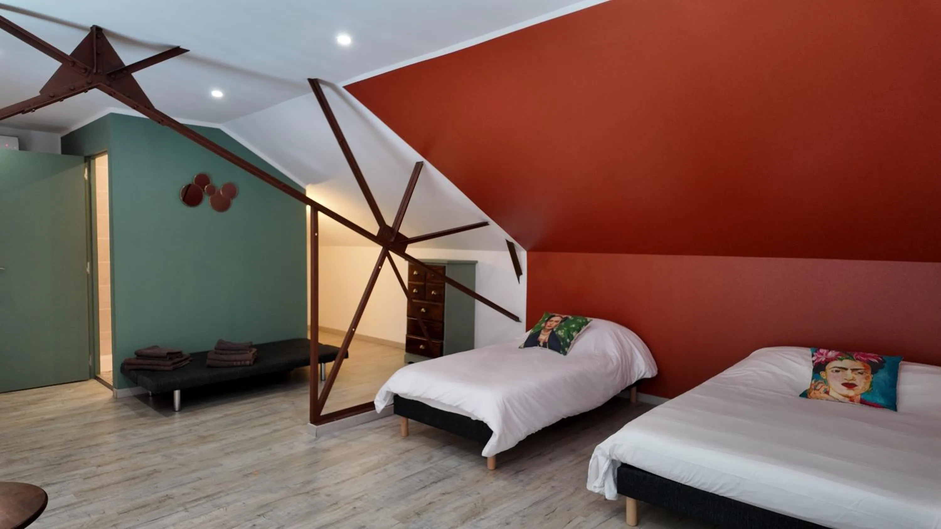 Bed in Les gîtes du petit Marcel