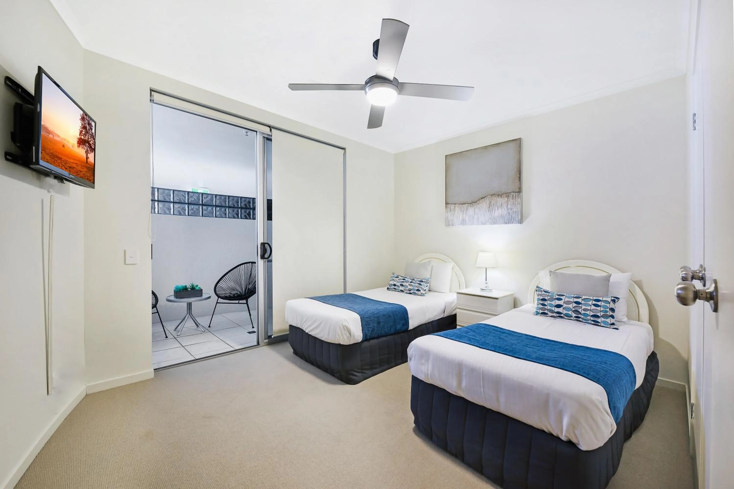 Bedroom, Bed in The Duporth Riverside