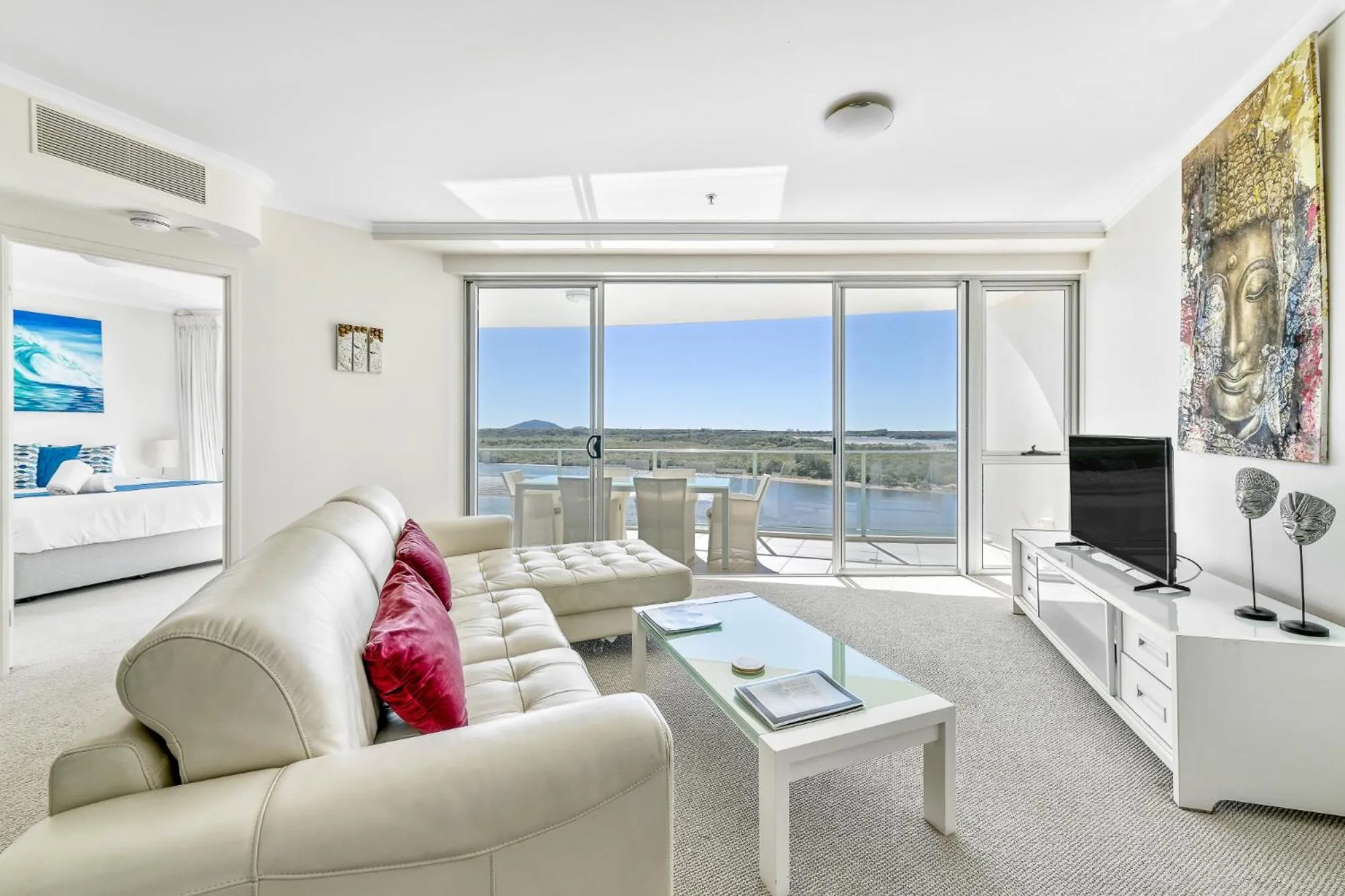 Living room in The Duporth Riverside