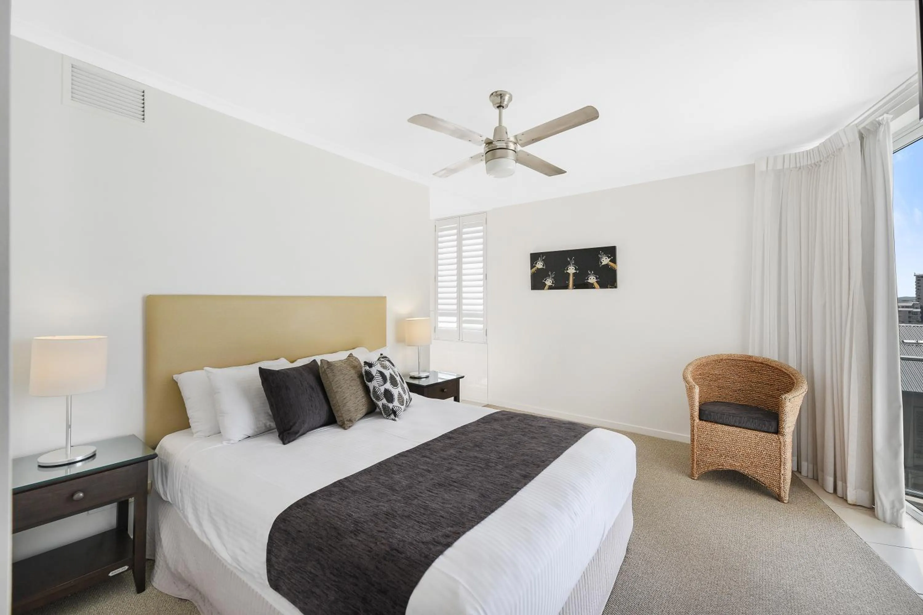 Bedroom, Bed in The Duporth Riverside