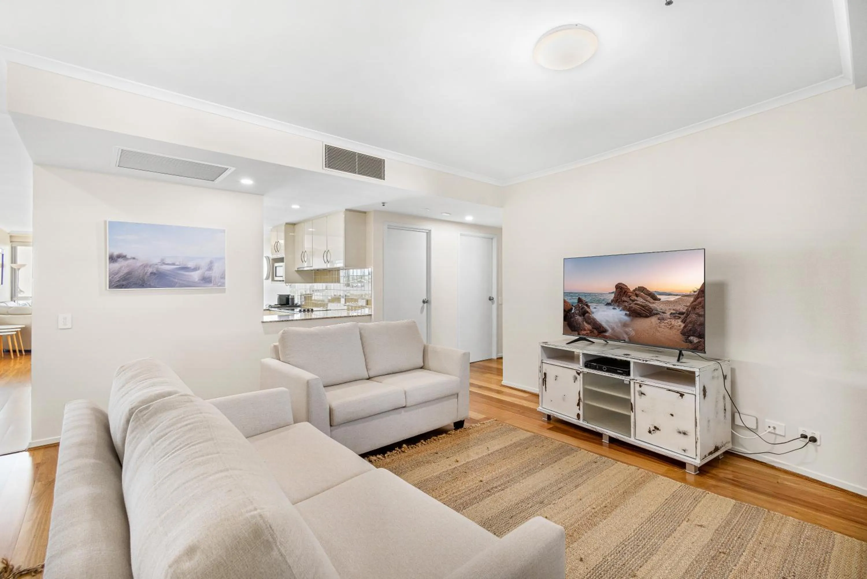 Living room in The Duporth Riverside