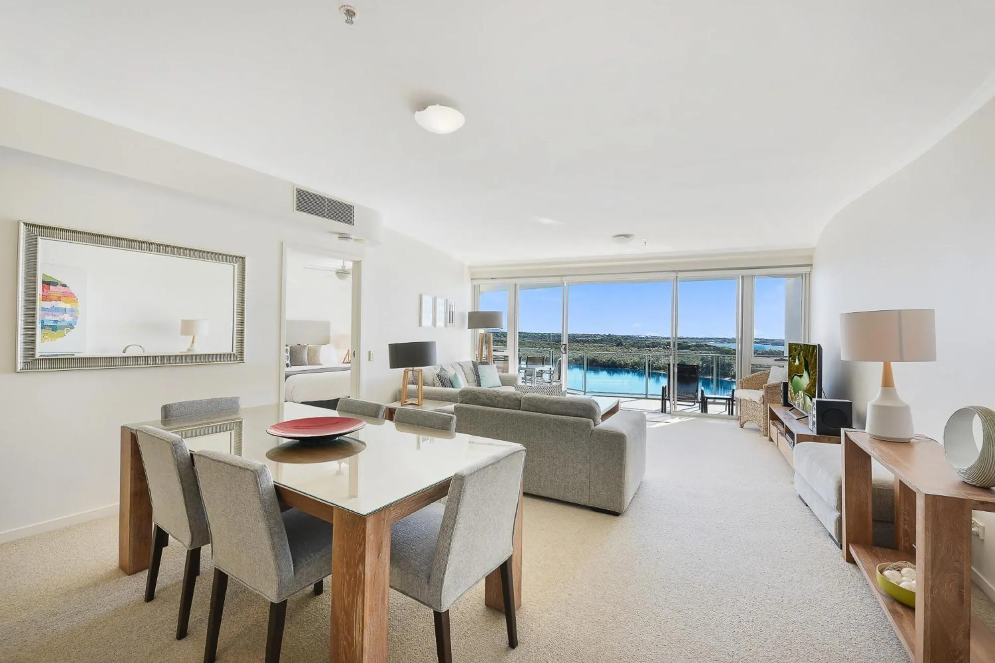 Seating area in The Duporth Riverside