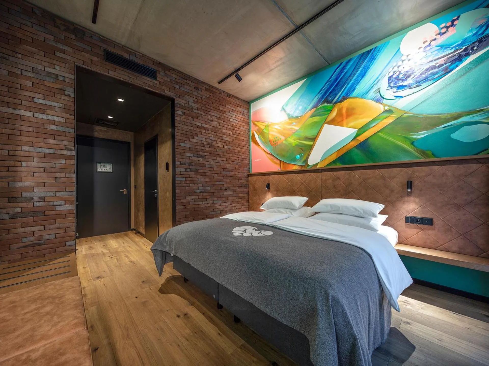 Bedroom, Bed in Liebesbier Urban Art & Smart Hotel