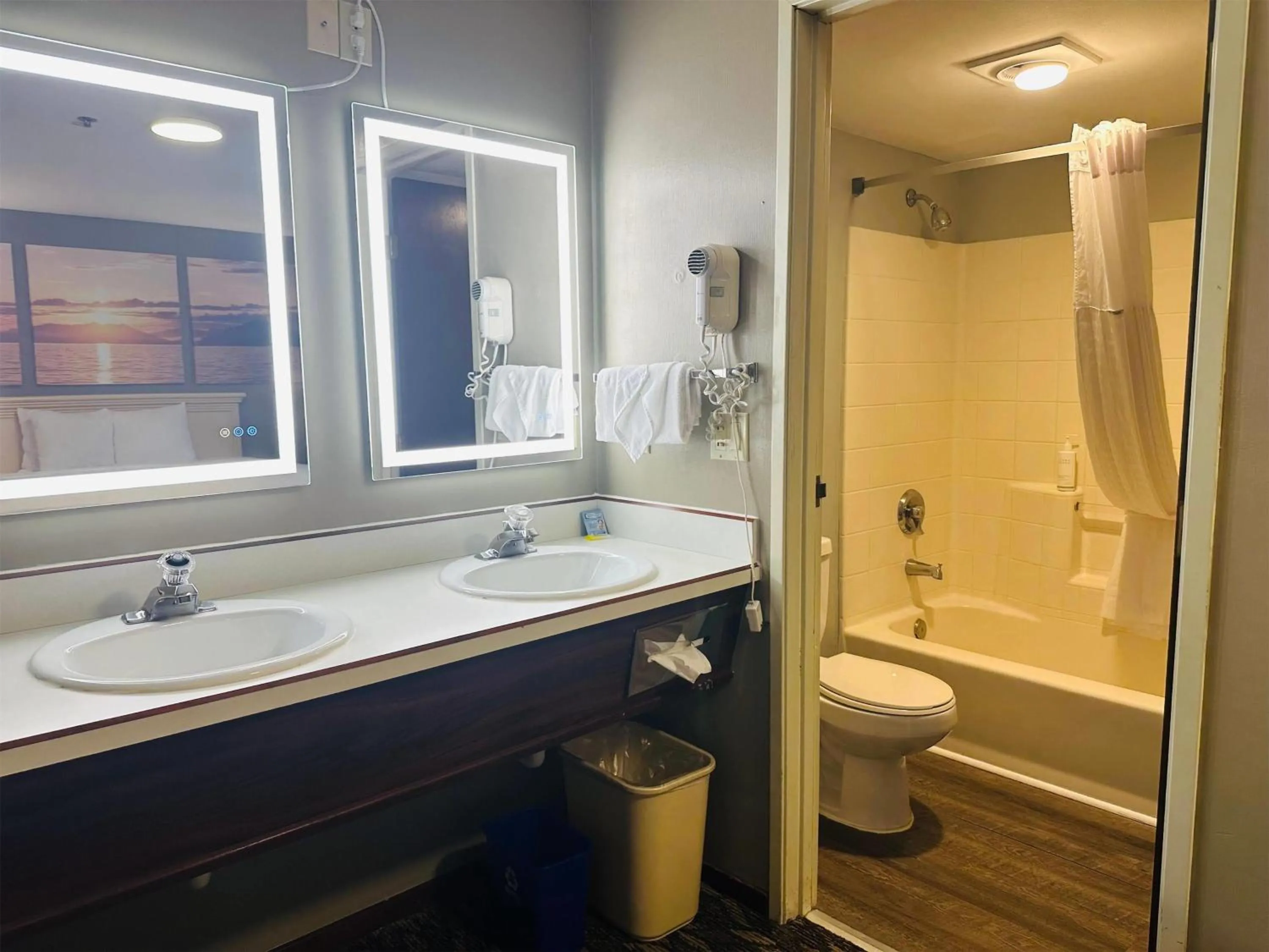 Bathroom in Days Inn by Wyndham Seatac Airport