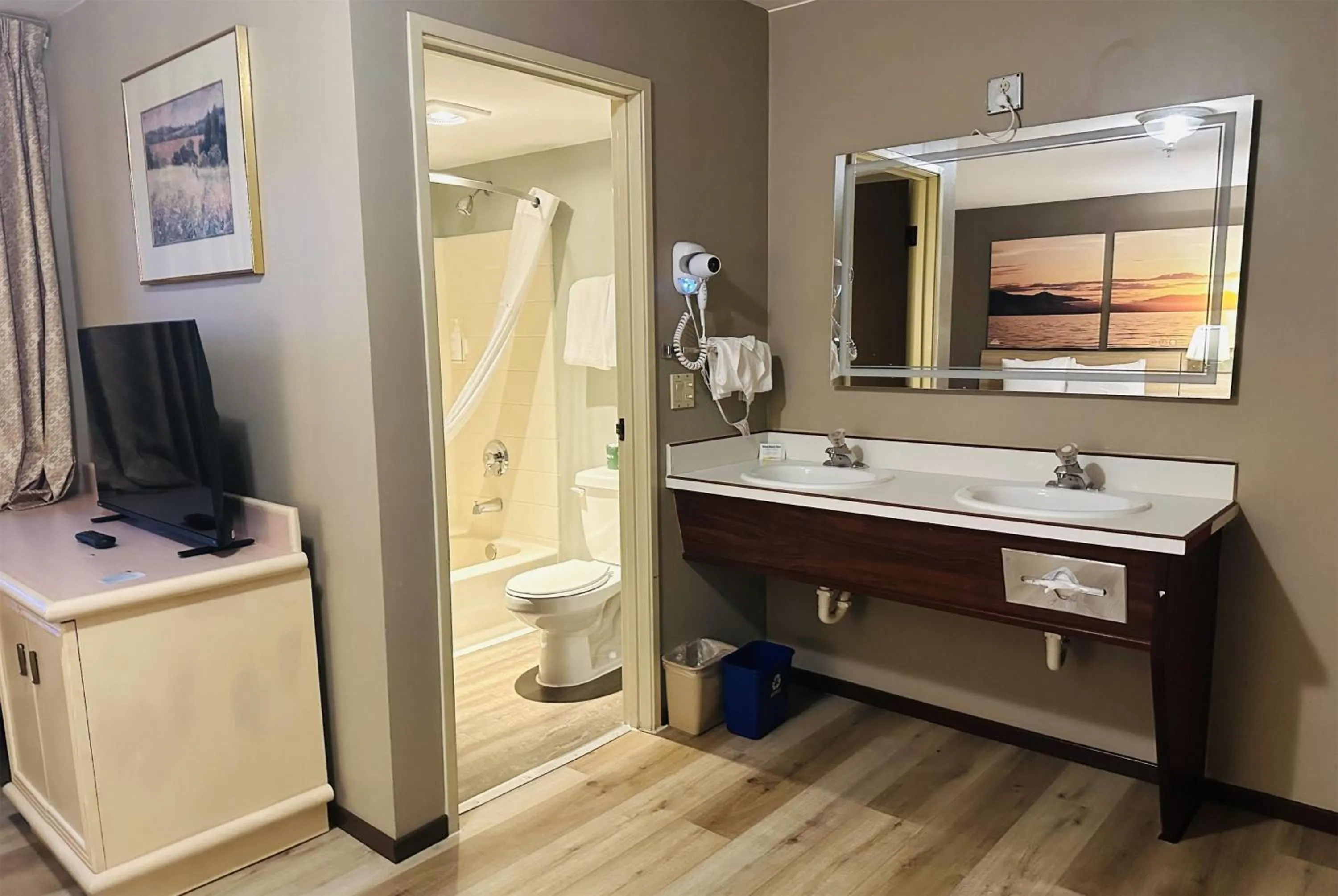 Bathroom in Days Inn by Wyndham Seatac Airport