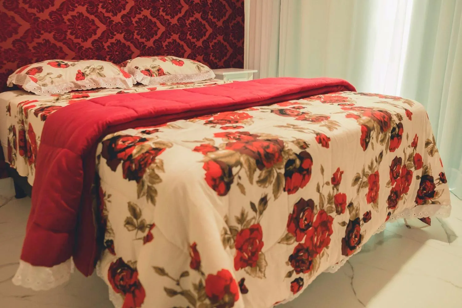 Bed in Pousada Cavalero