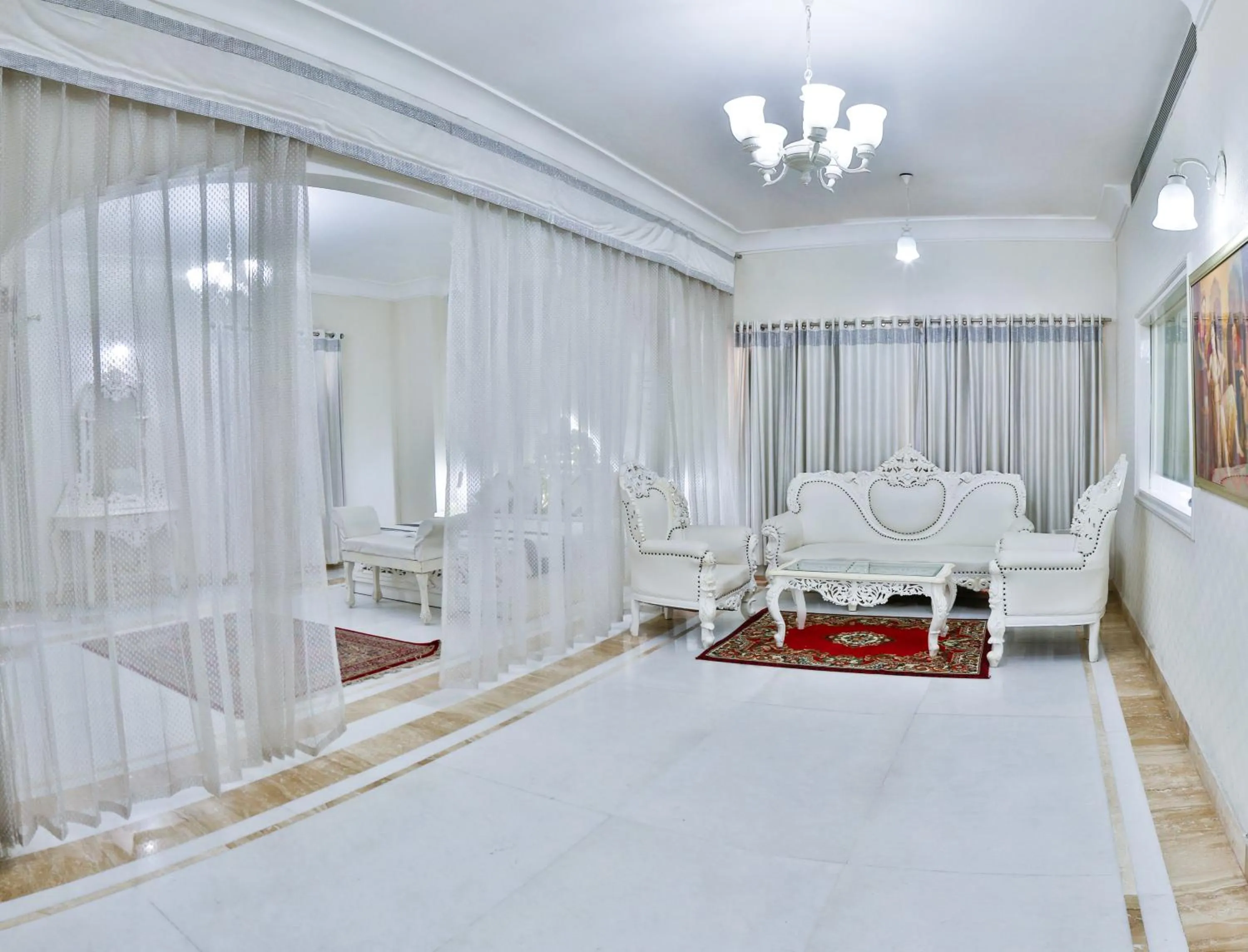 Living room, Bed in WelcomHeritage Traditional Haveli