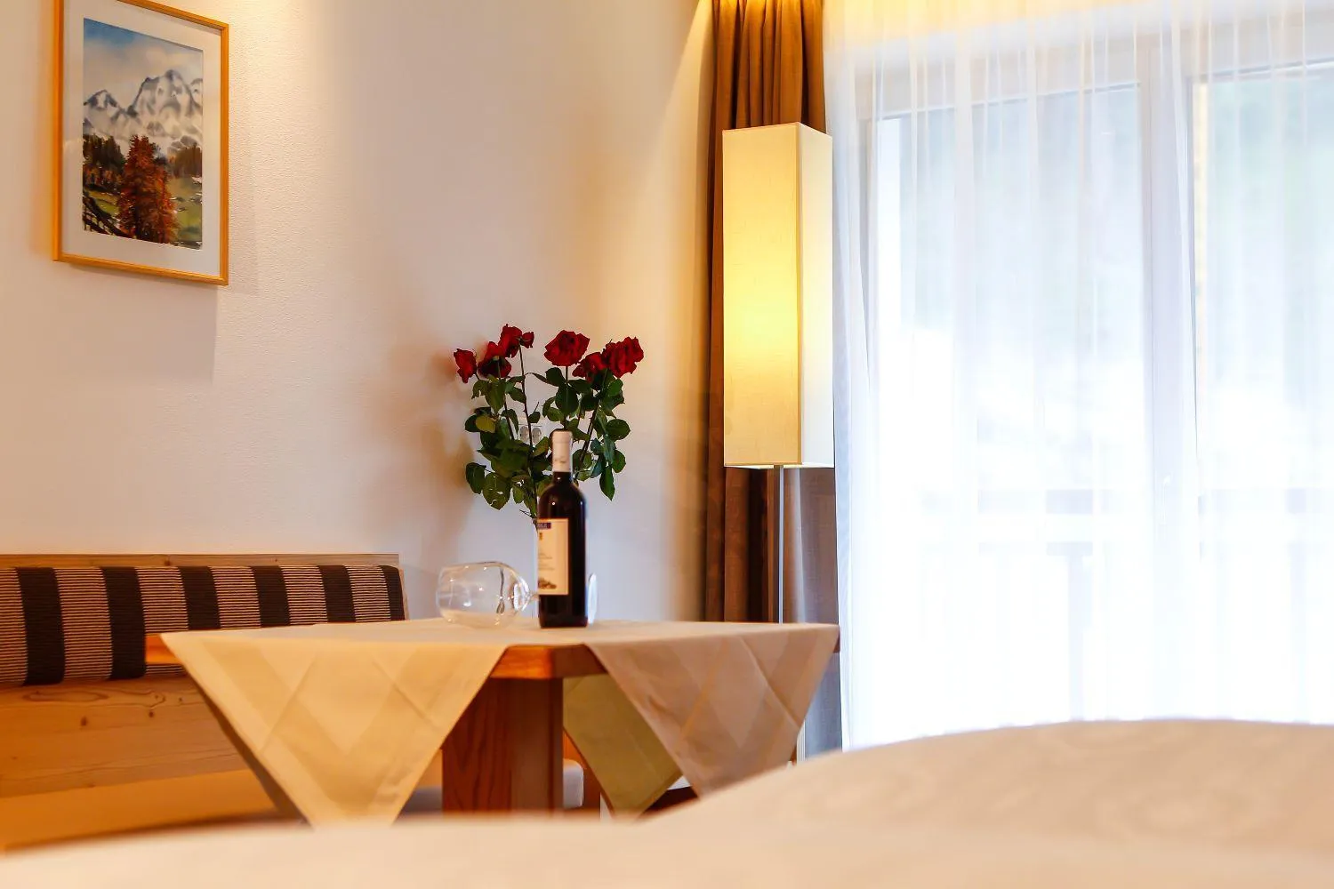 Bedroom, Bed in Hotel Garni Aghel