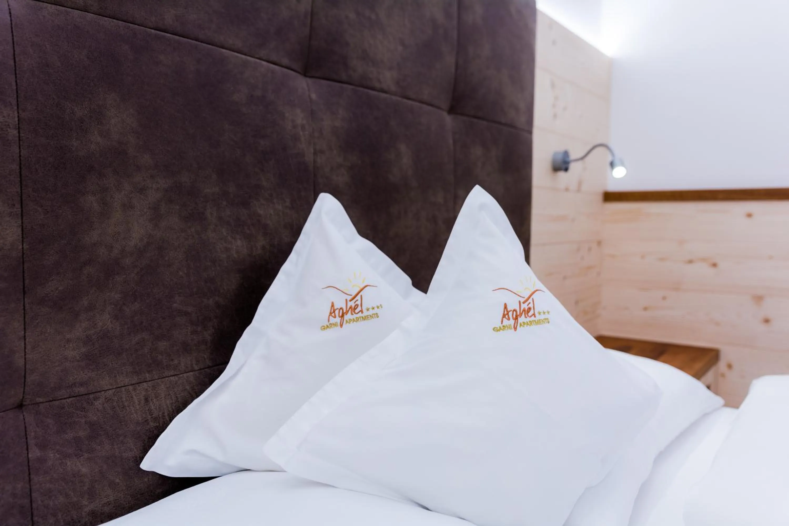 Bed in Hotel Garni Aghel