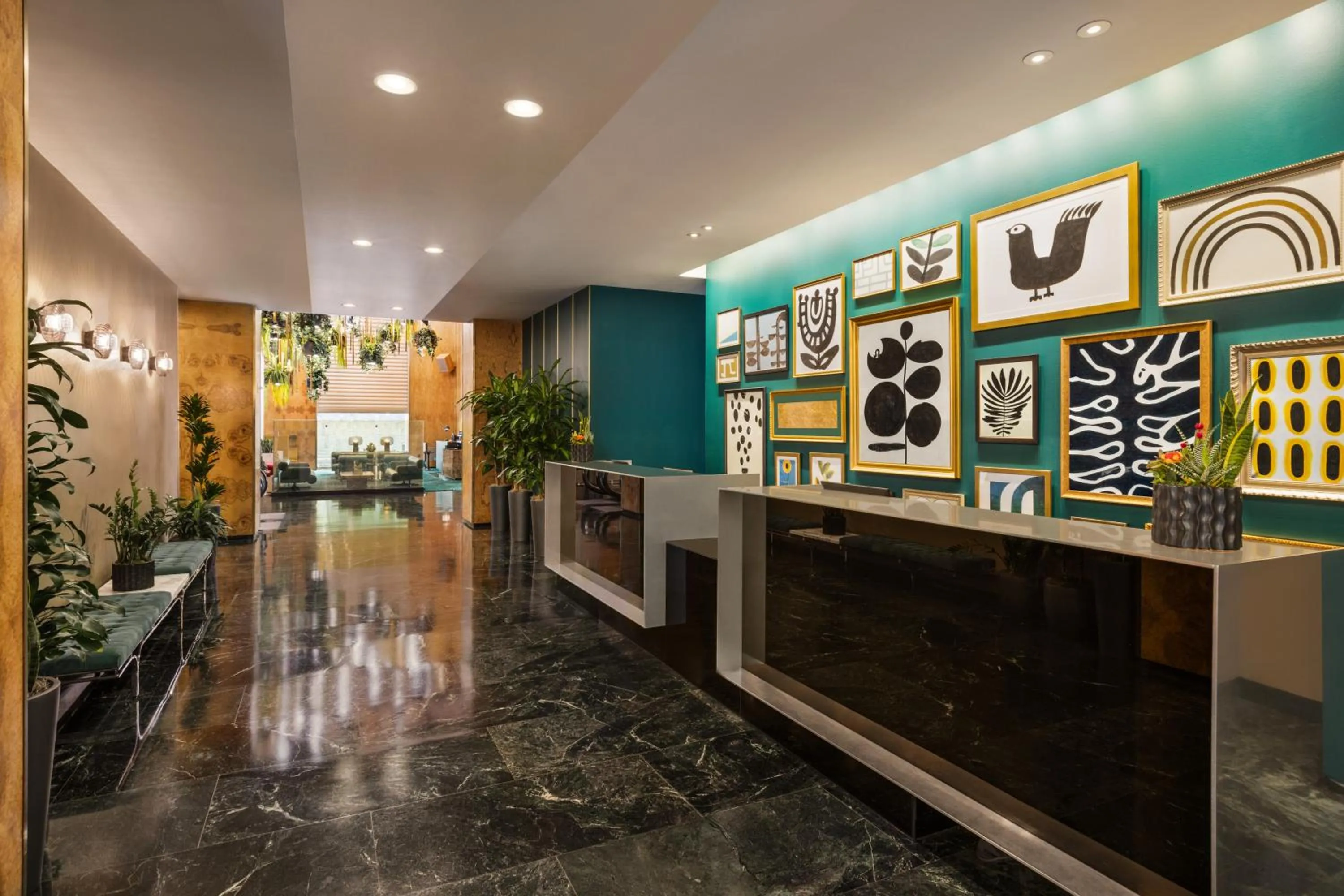 Lobby or reception in The Delphi Downtown LA