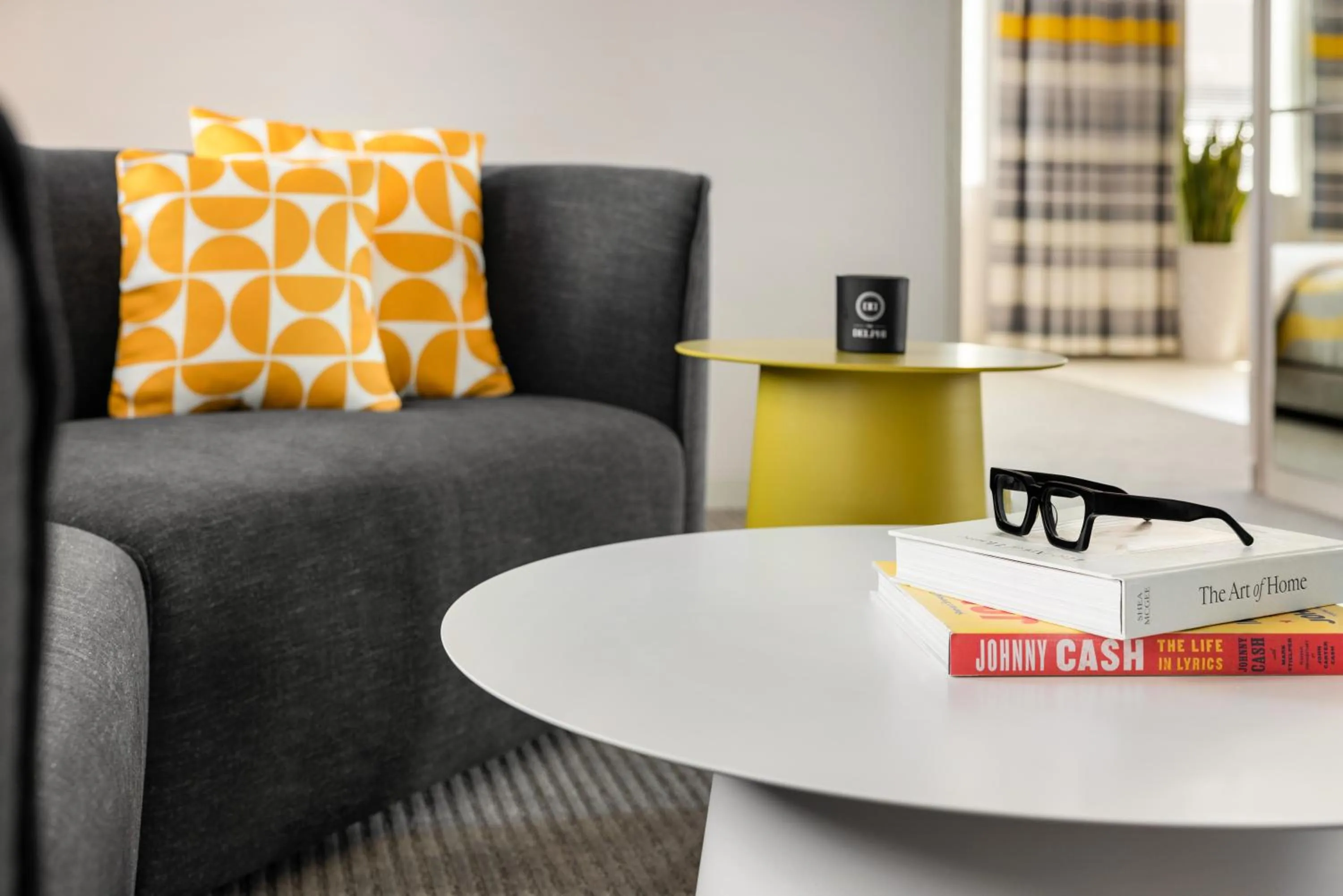 Seating area in The Delphi Downtown LA