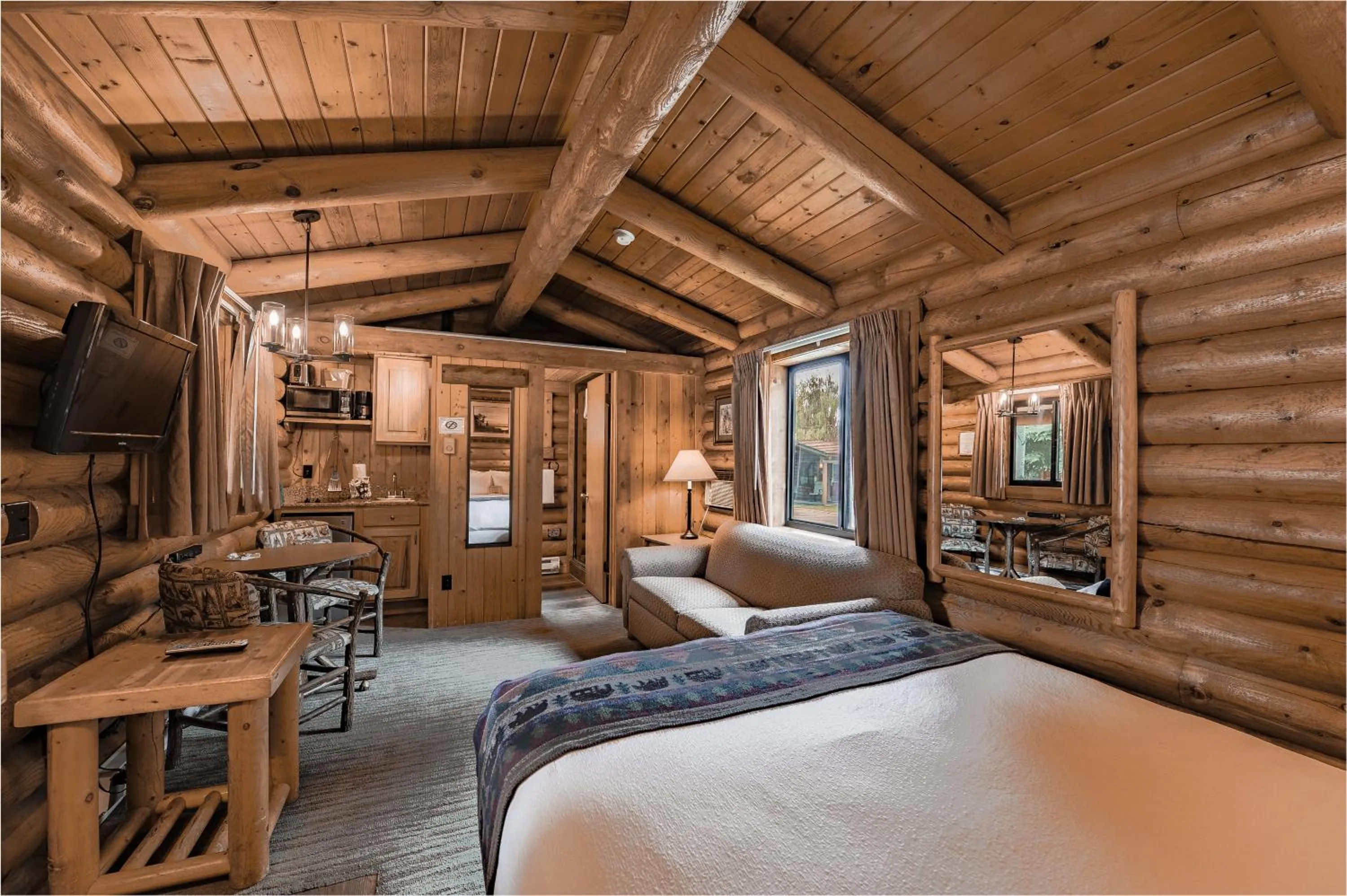 Bed in Cowboy Village Resort