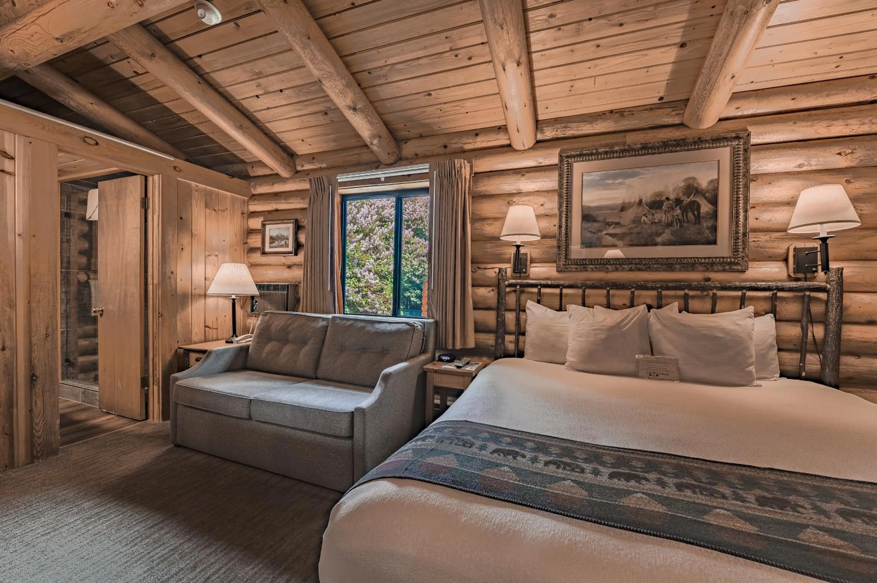 Bed in Cowboy Village Resort