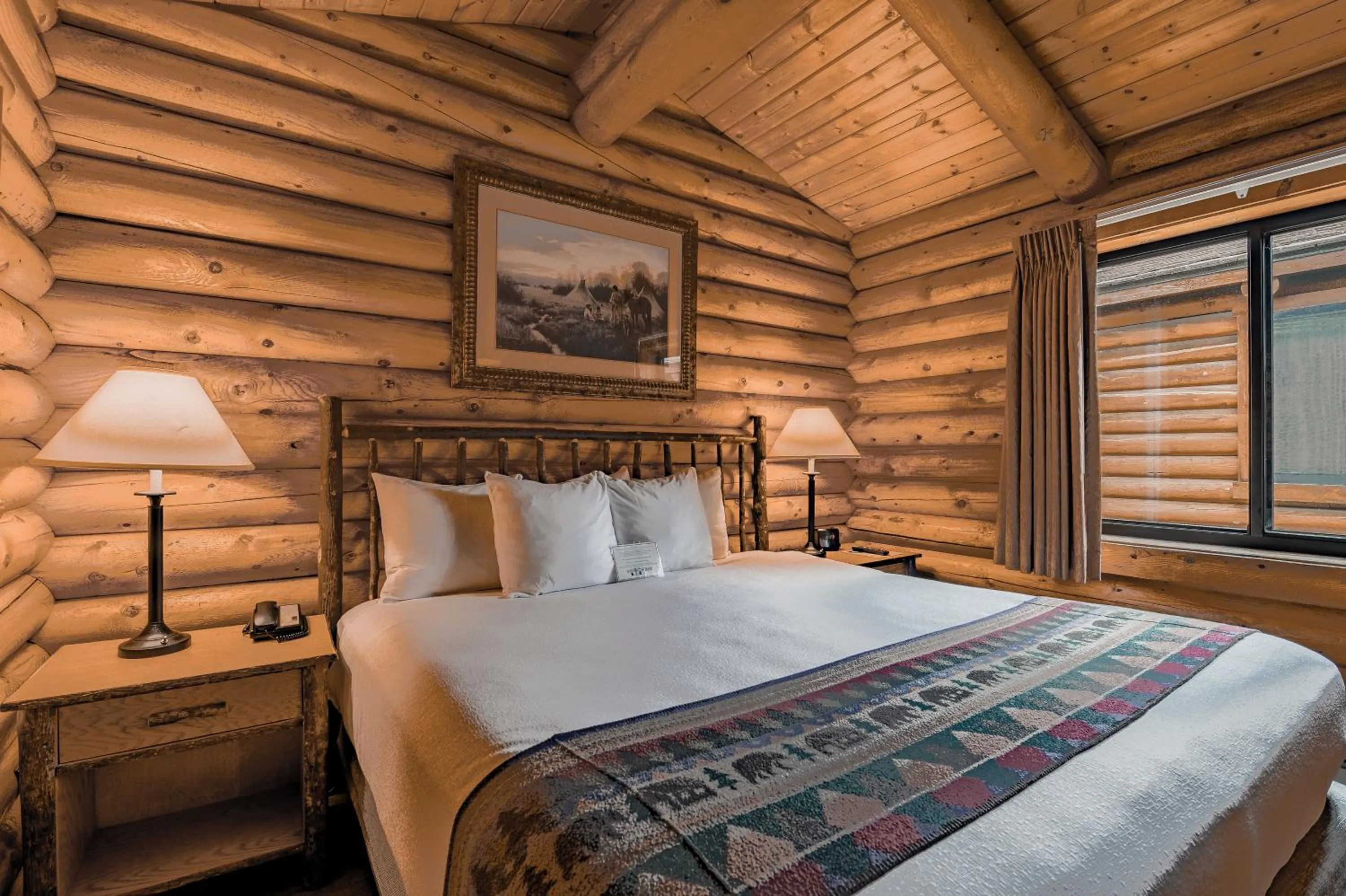 Bed in Cowboy Village Resort