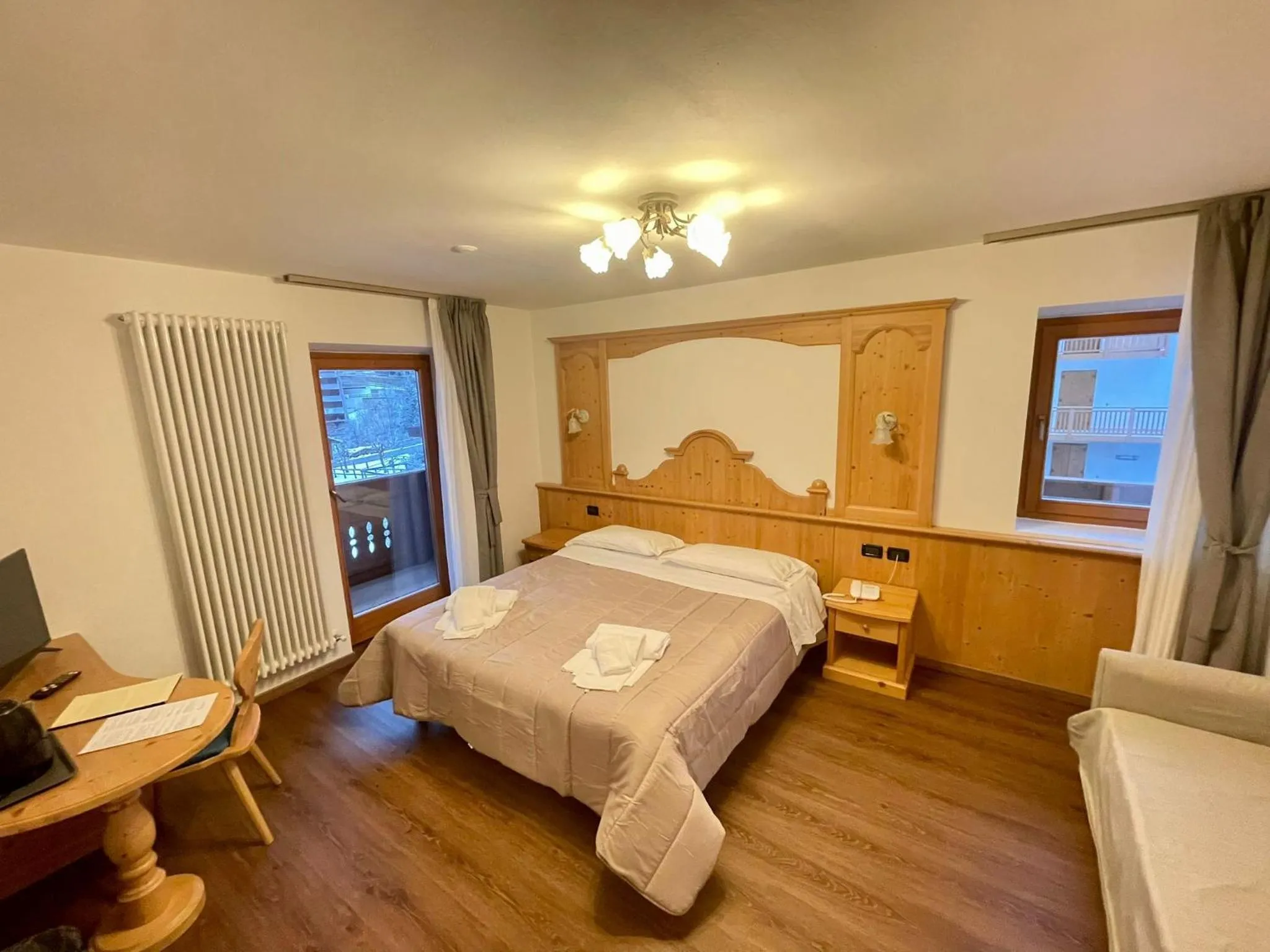 Bed in Hotel Villa Aurora