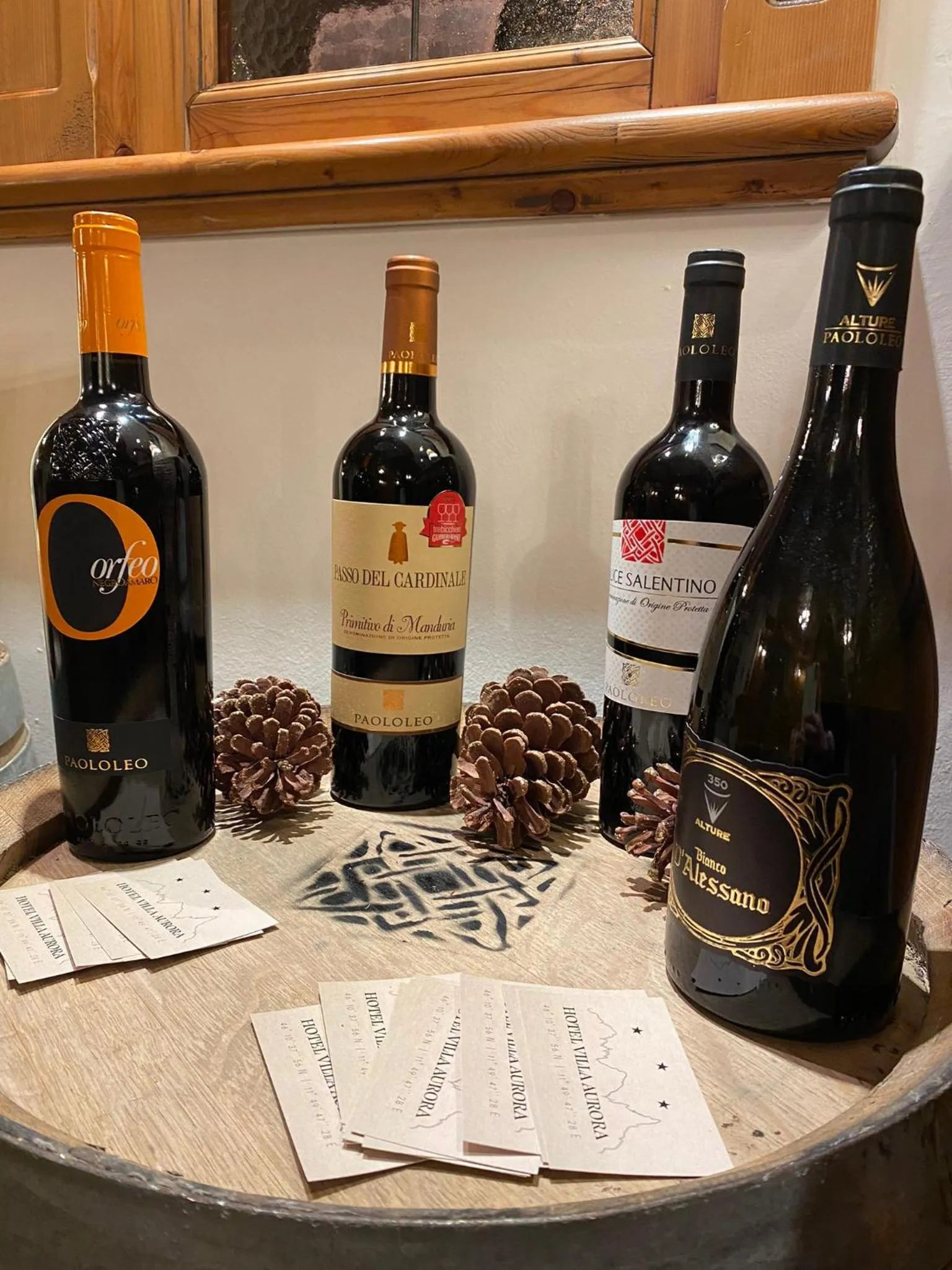 Food and drinks in Hotel Villa Aurora