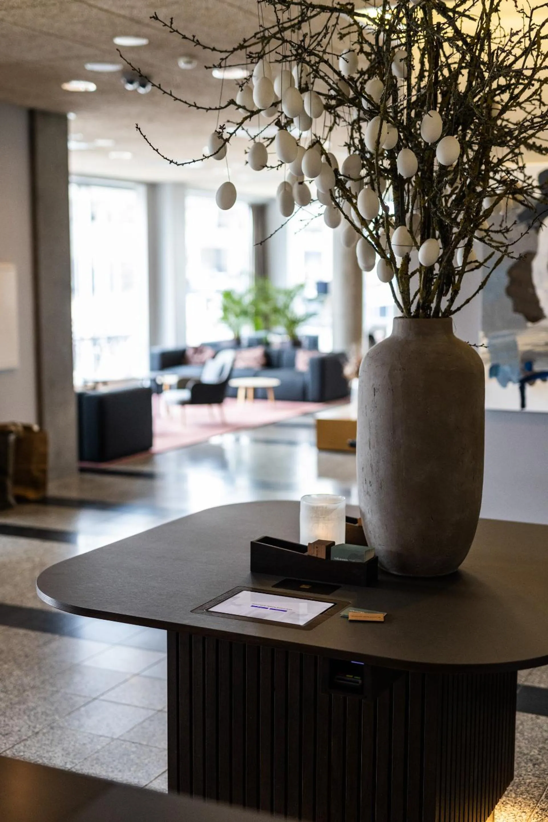 Lobby or reception in Aalborg Airport Hotel