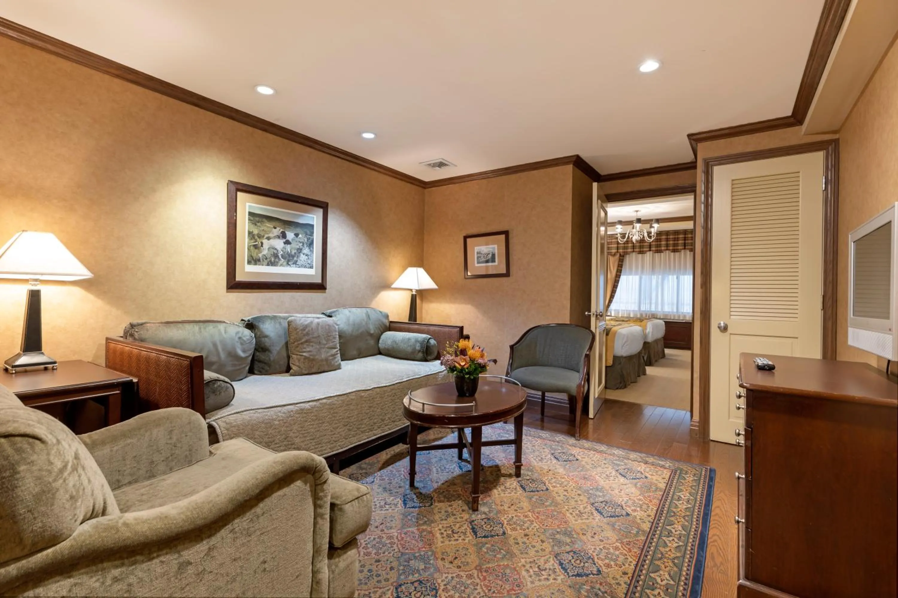 Living room in The Blakely by LuxUrban