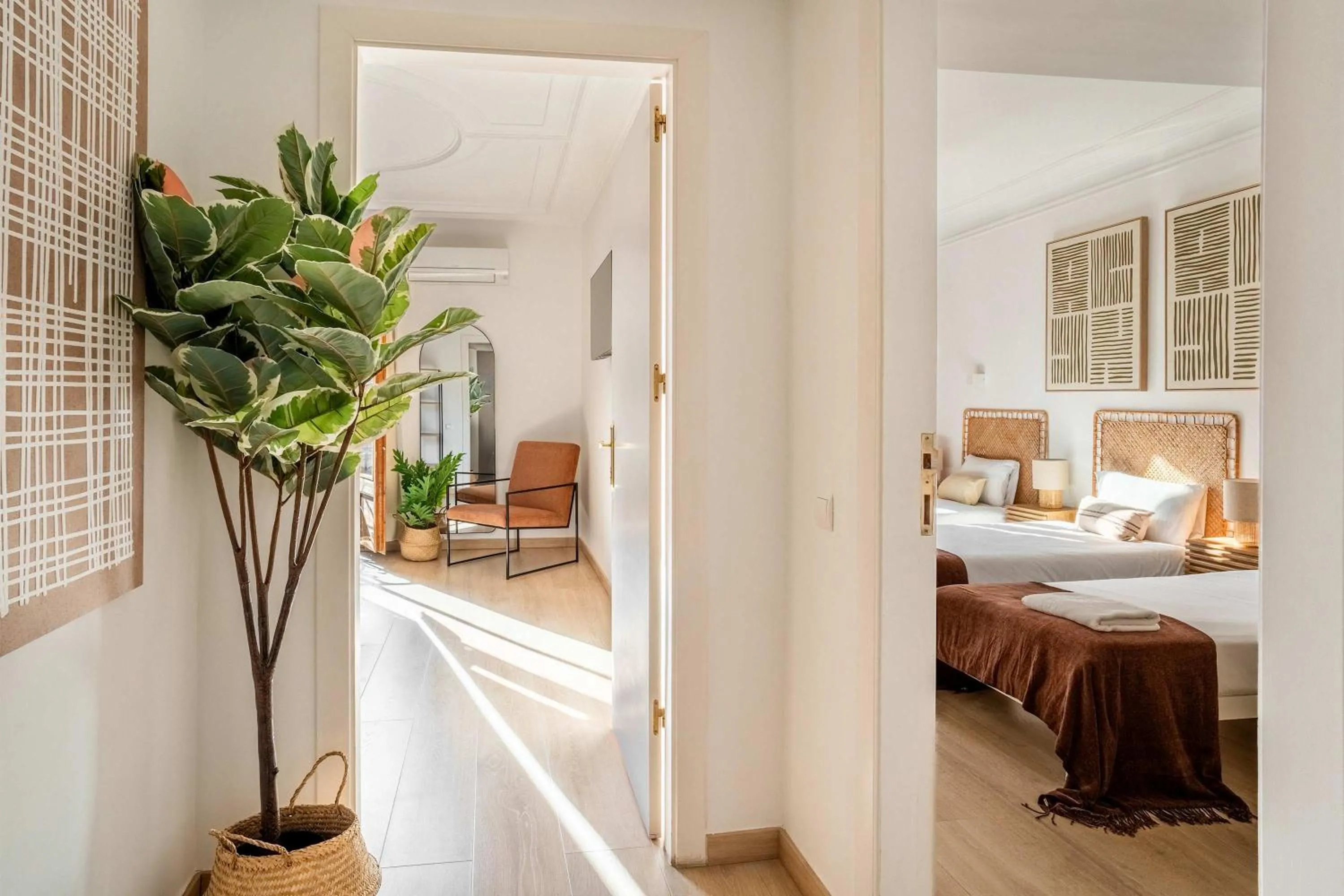 Bed in The Collection Barcelona - Paseo de Gracia 5BD and 3BTH for 10 with Terrace