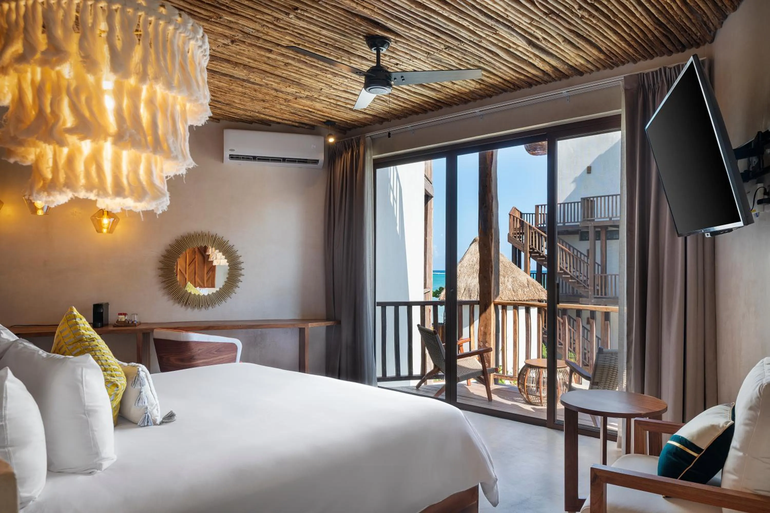 View (from property/room), Bed in Nerea Tulum