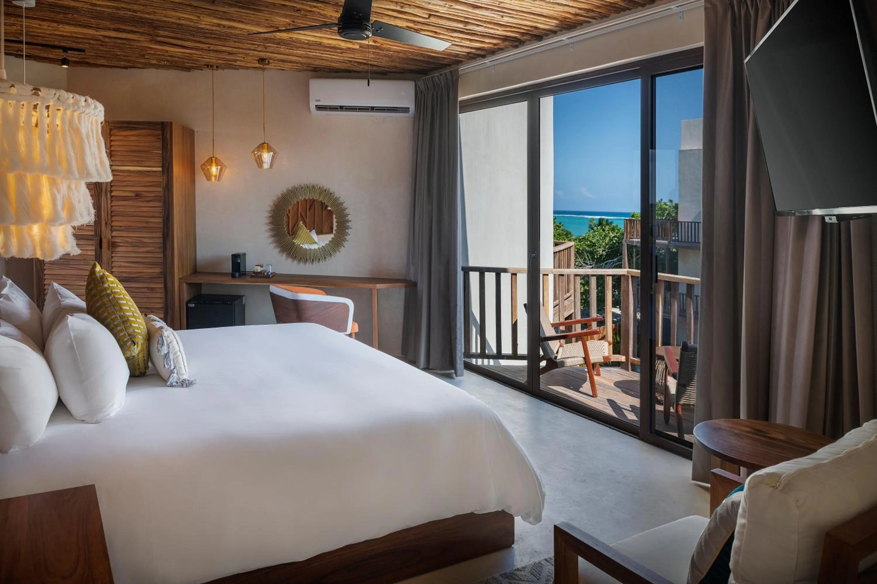 View (from property/room), Bed in Nerea Tulum