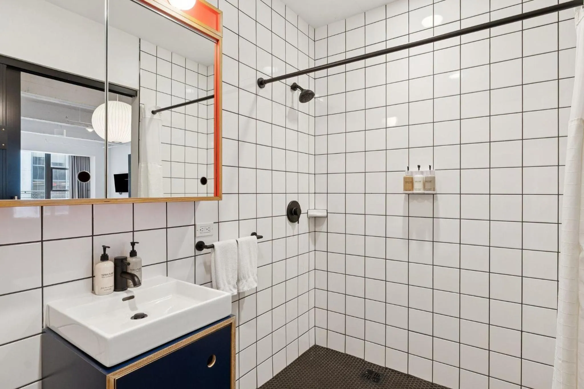 Shower in Placemakr Wall Street