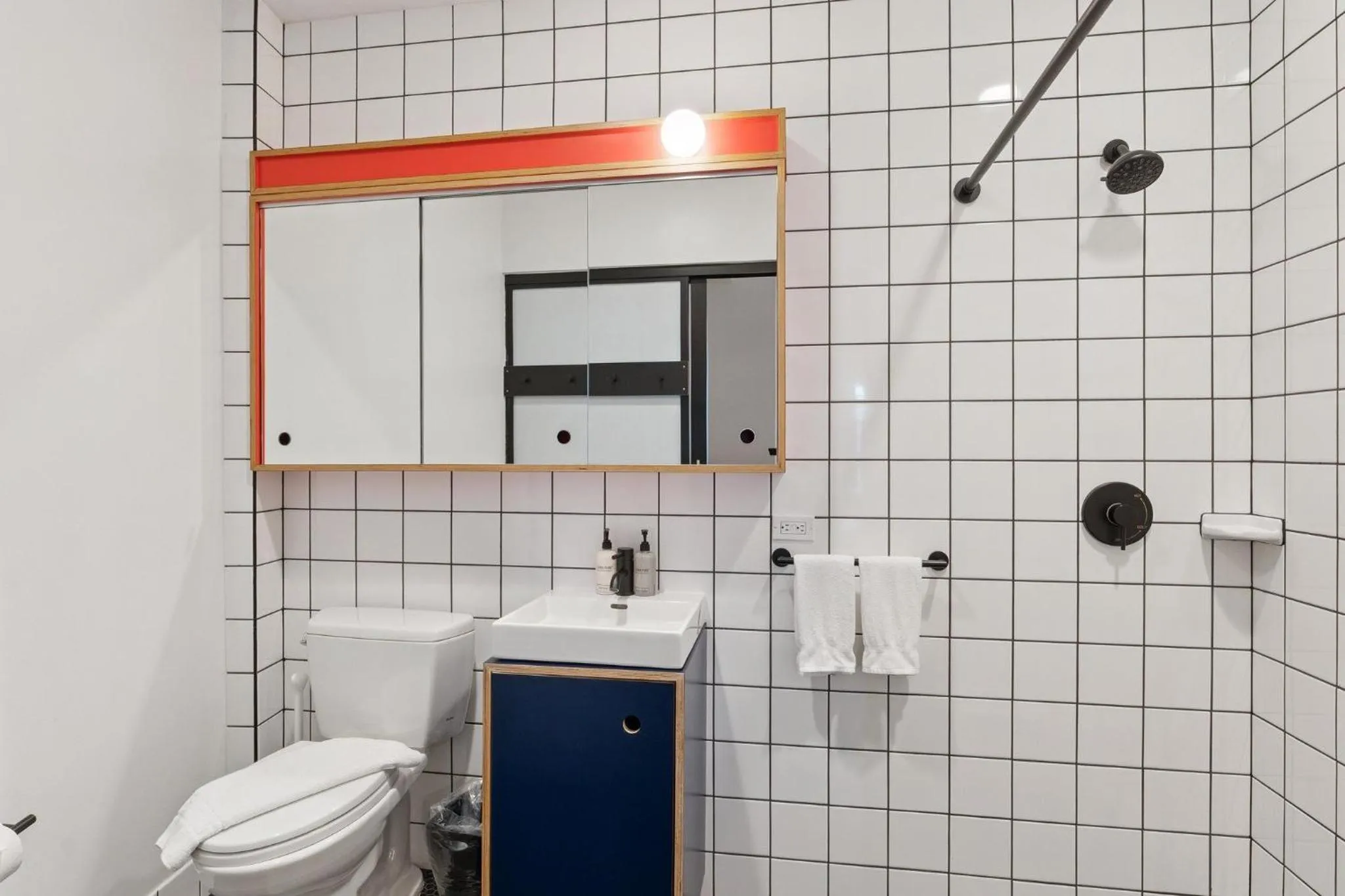 Shower in Placemakr Wall Street