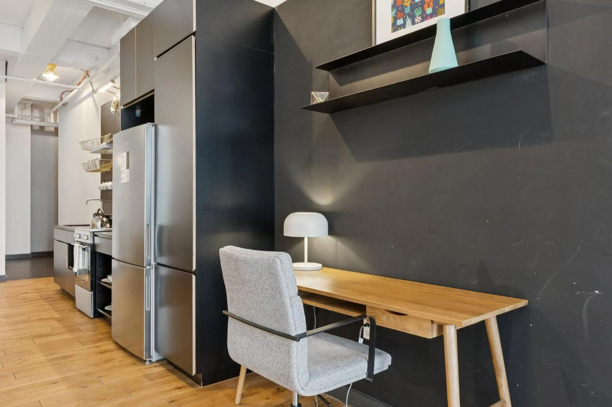 Seating area in Placemakr Wall Street