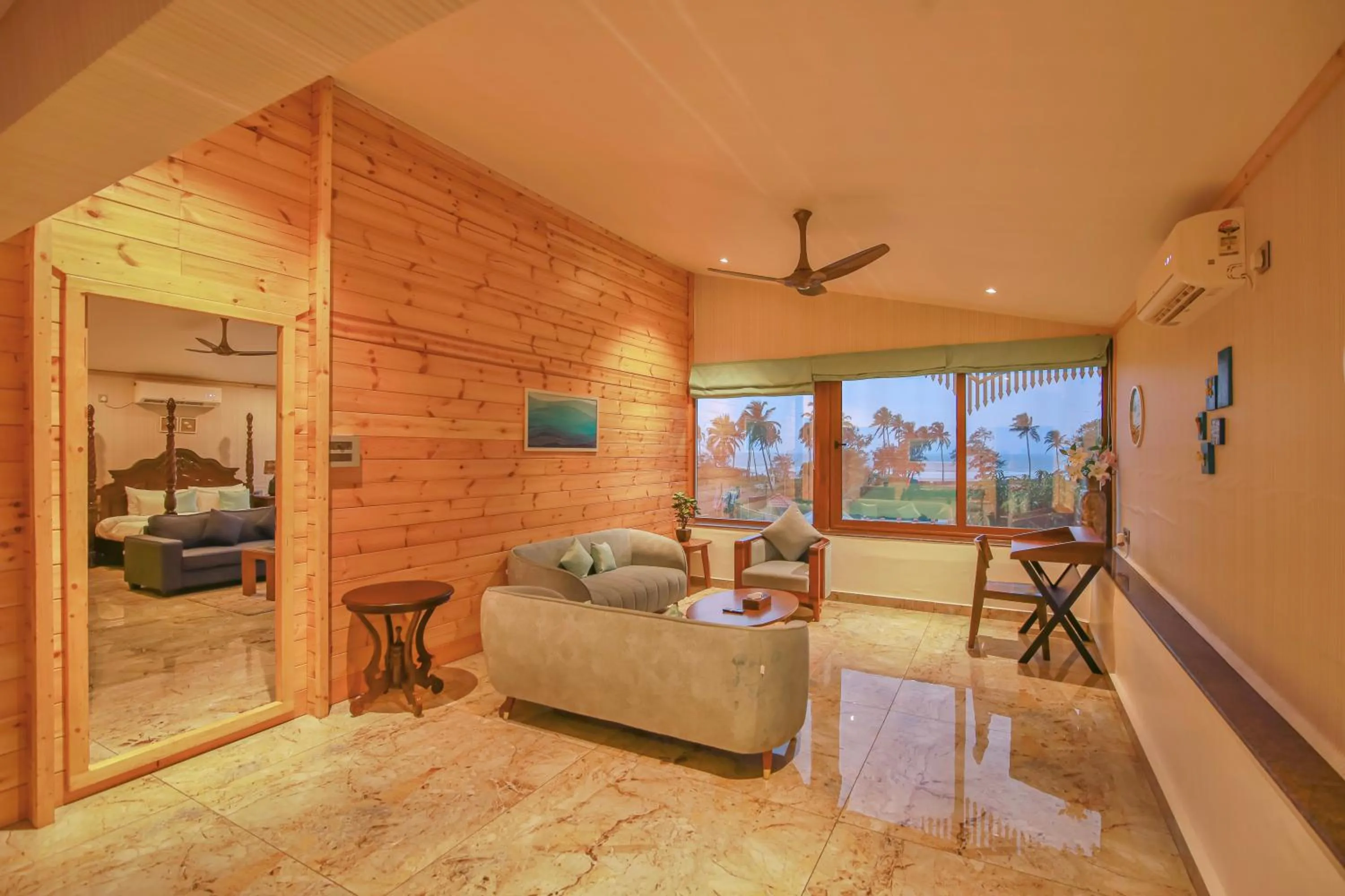 Living room, Bed in Sea Queen Beach Resort & Spa