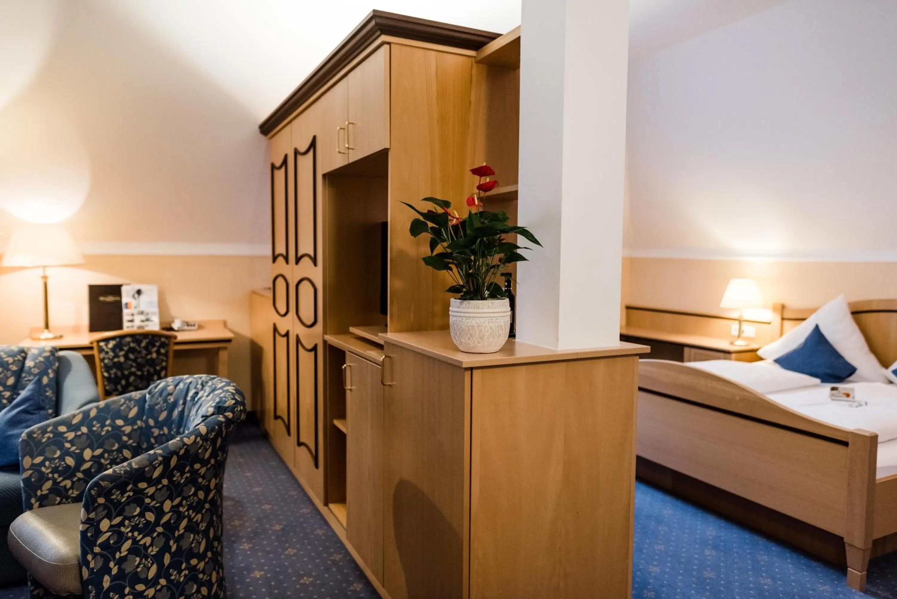 Bed in AKZENT Hotel Bayerwald-Residenz