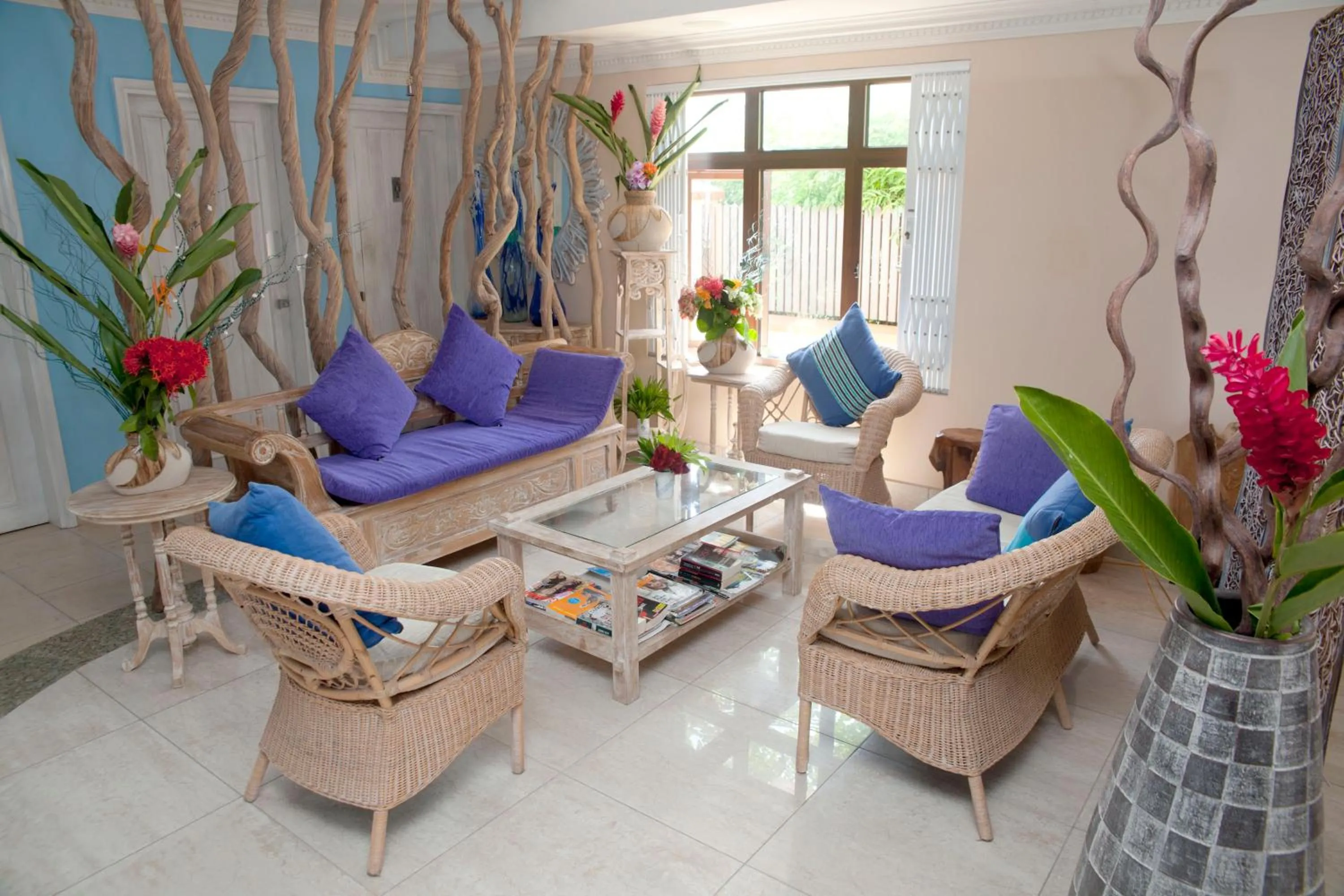 Seating area in Le Relax Beach House