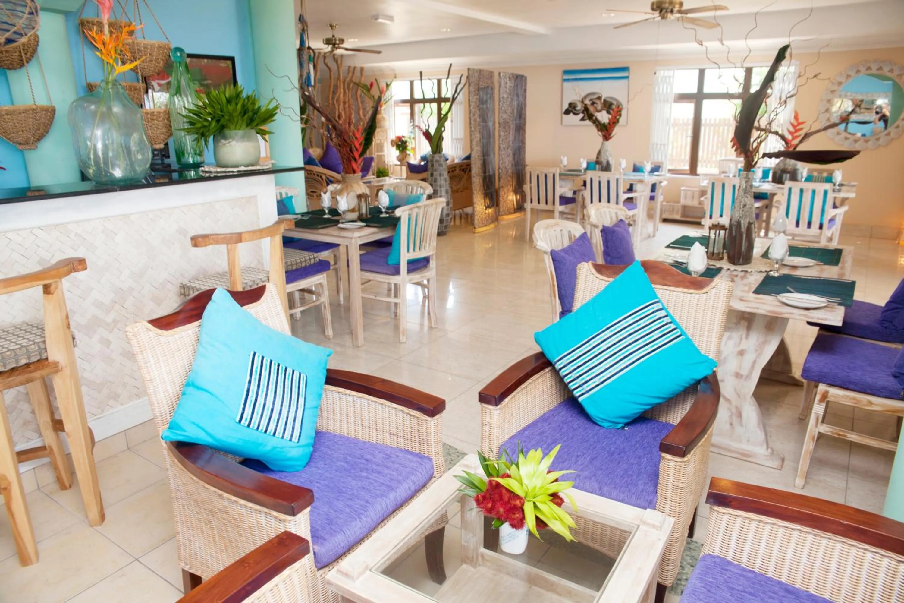 Seating area in Le Relax Beach House