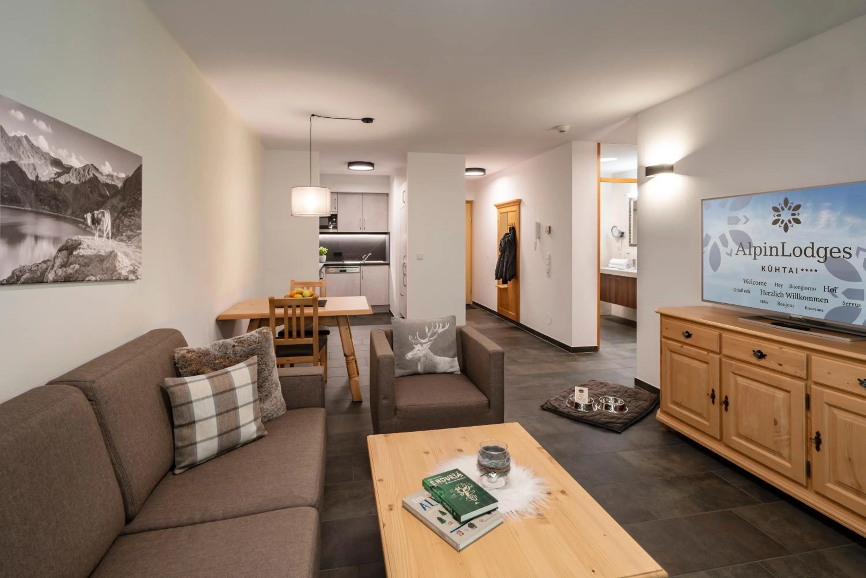 Living room in AlpinLodges Kühtai