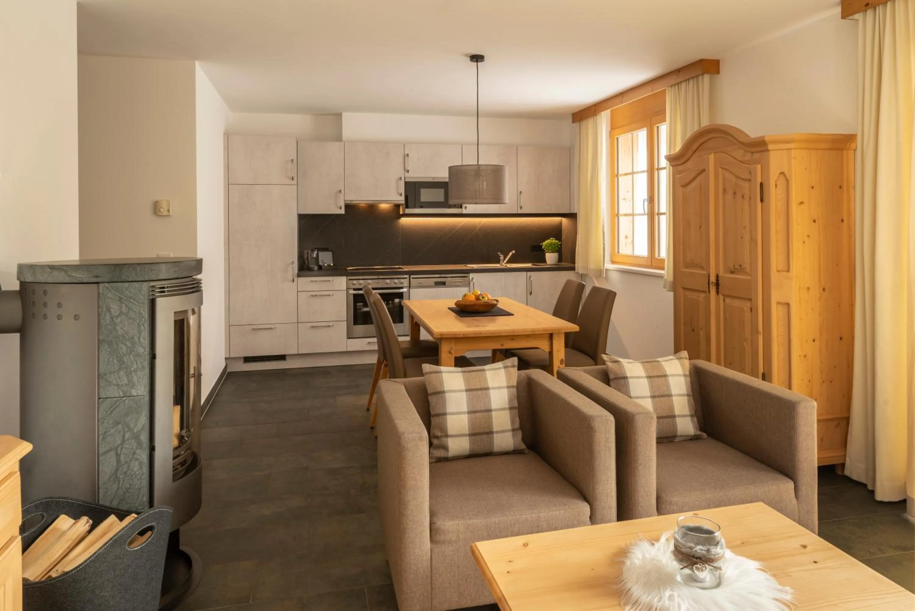 Living room in AlpinLodges Kühtai