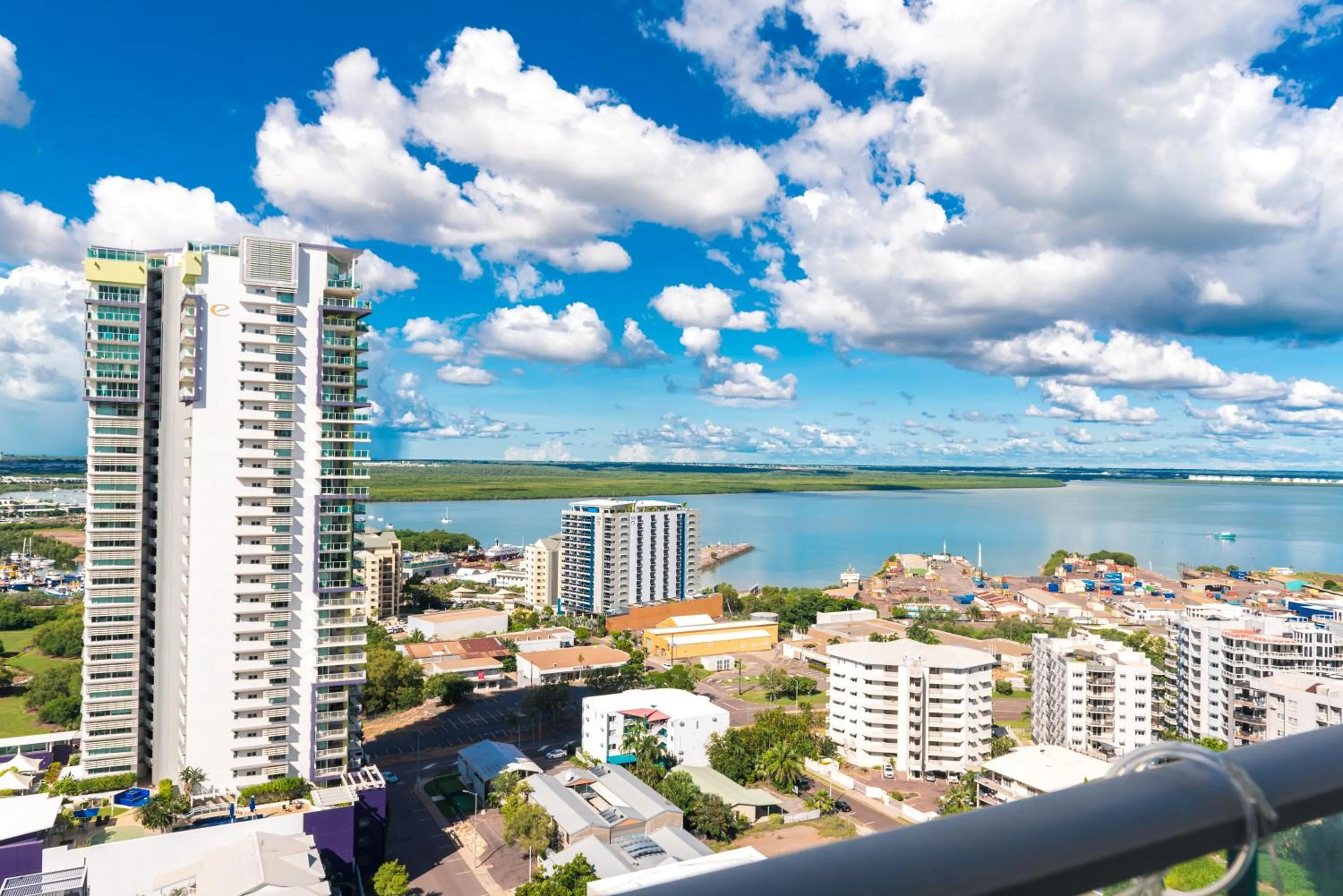 Sea view in Darwin Harbour Suites