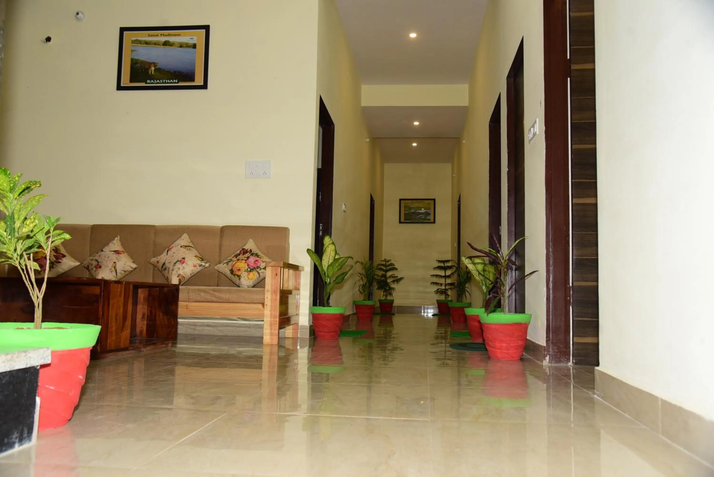 Seating area in The Vantage Haveli