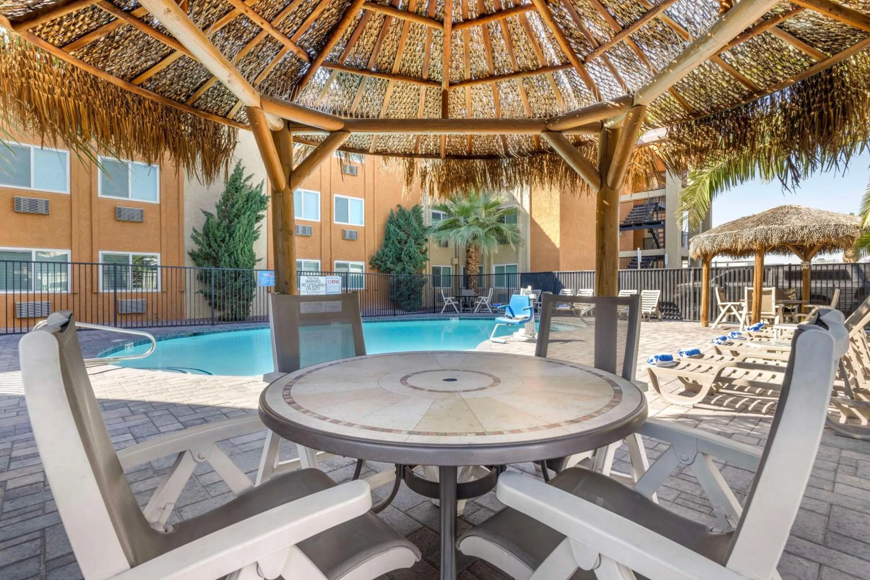 Pool view in Best Western McCarran Inn