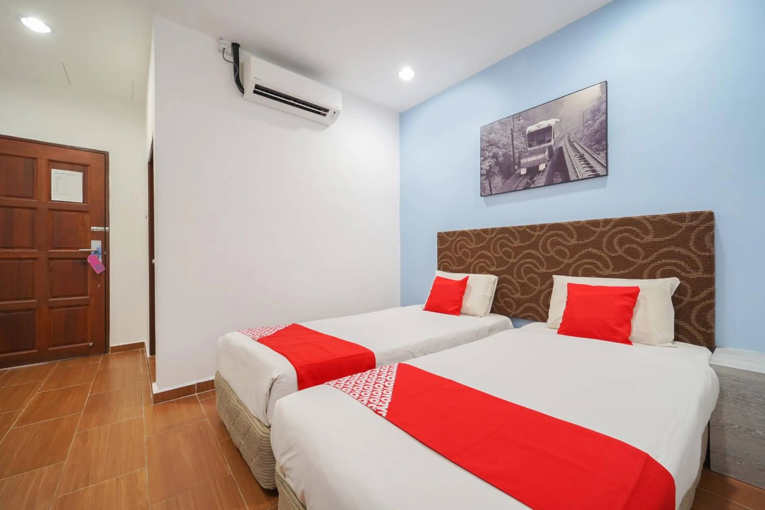 Bed in JMA FERRINGHI BEACH HOTEL