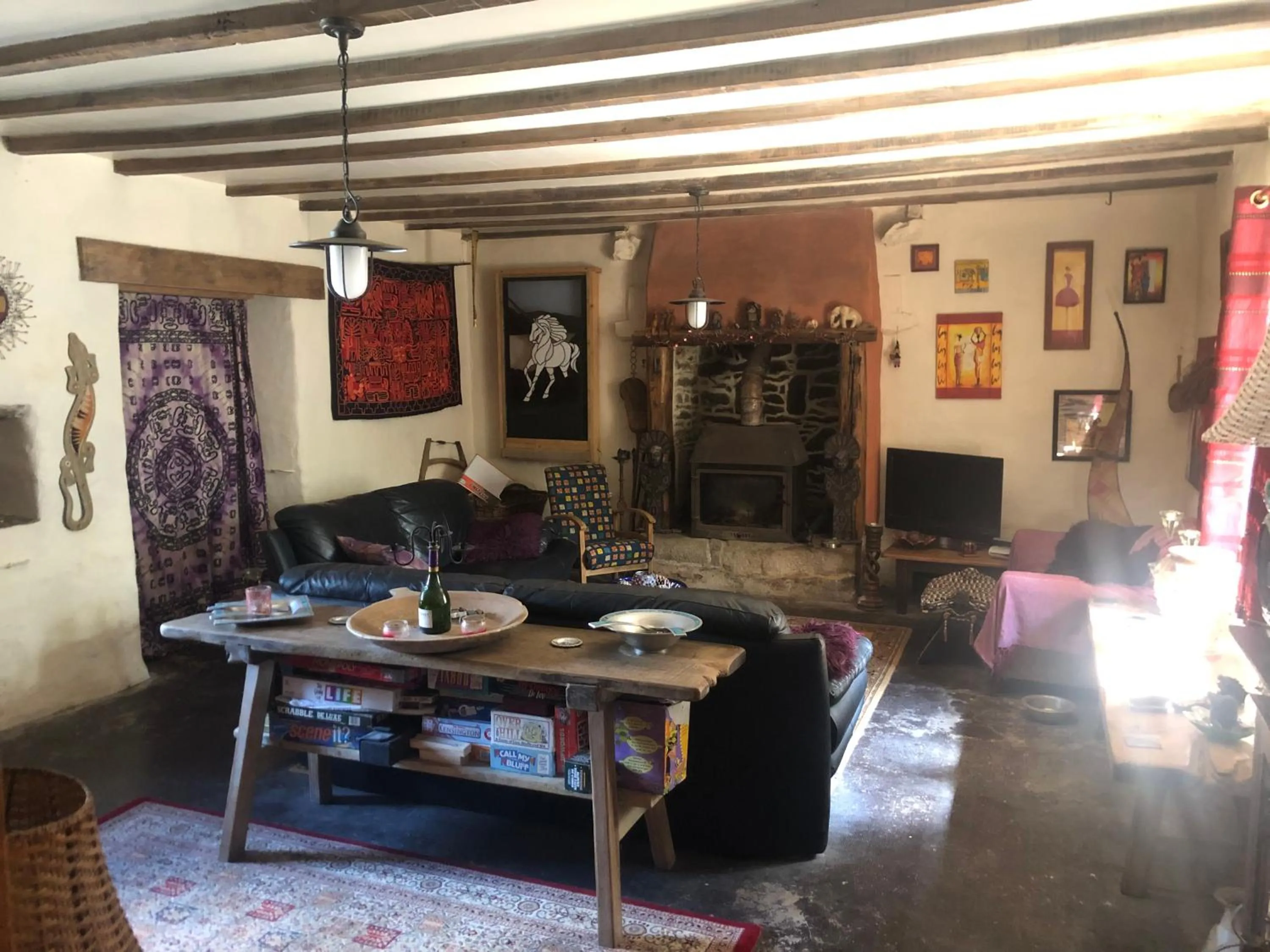 Living room in La forge b&b