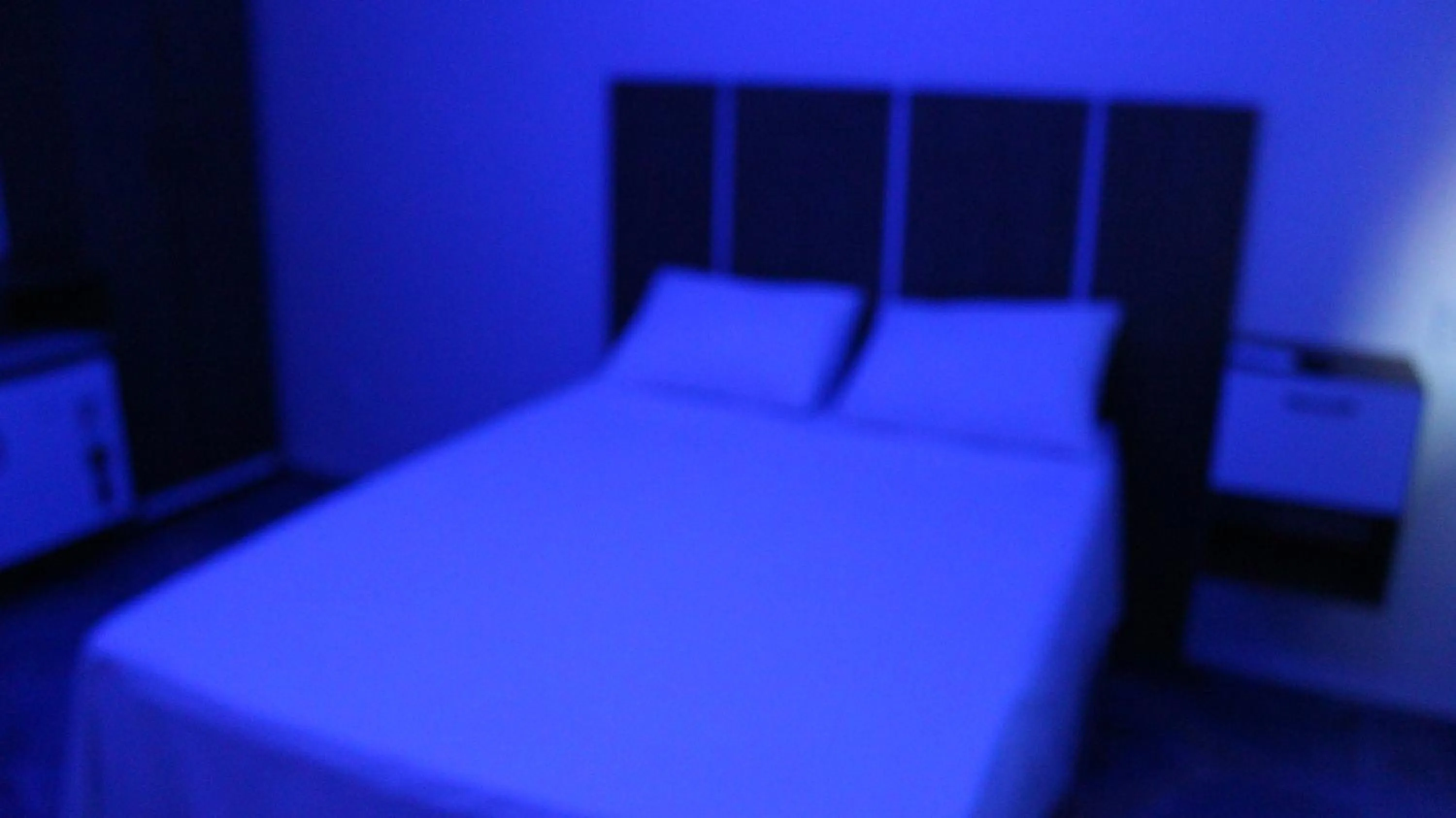 Bed in Hotel Jardim Tropical